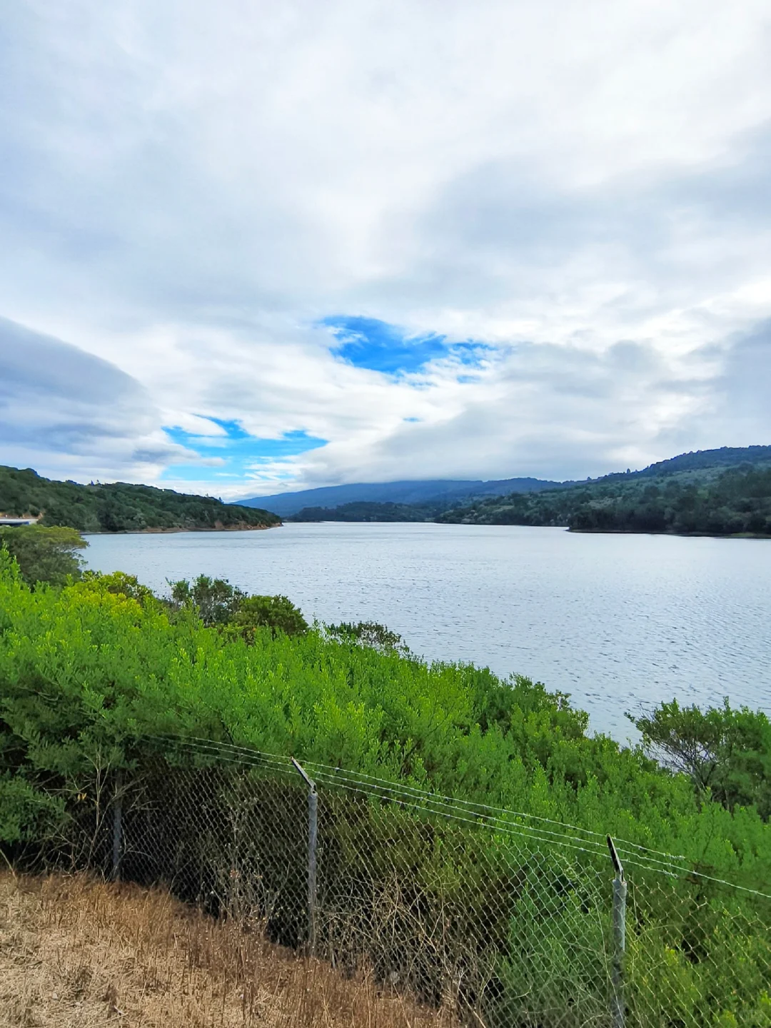 "Hiking at Crystal Spring Lake in the Bay Area, California"