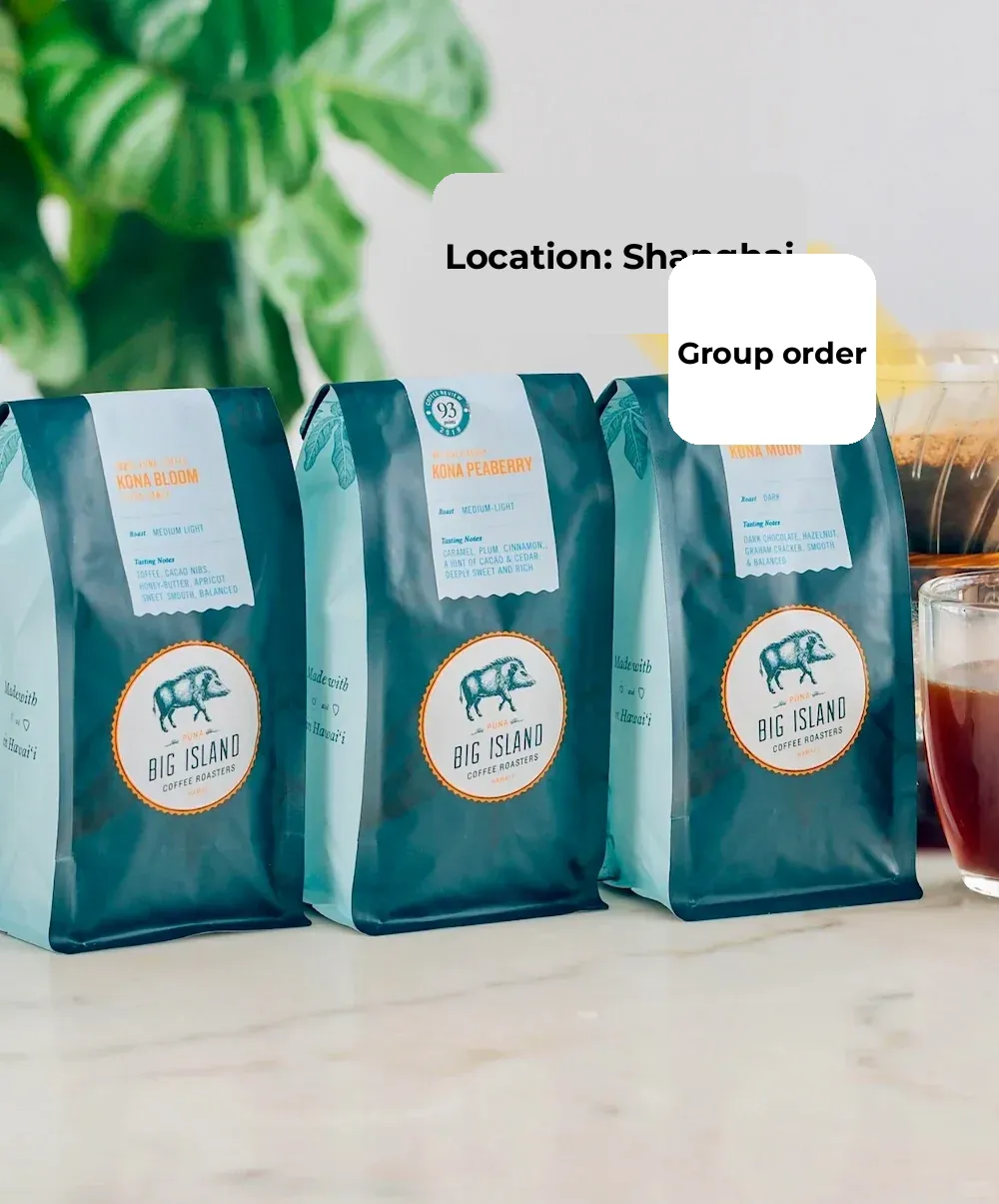 KONA Hawaiian Kona Coffee | Wild Boars | Group Orders & Official Website Purchases