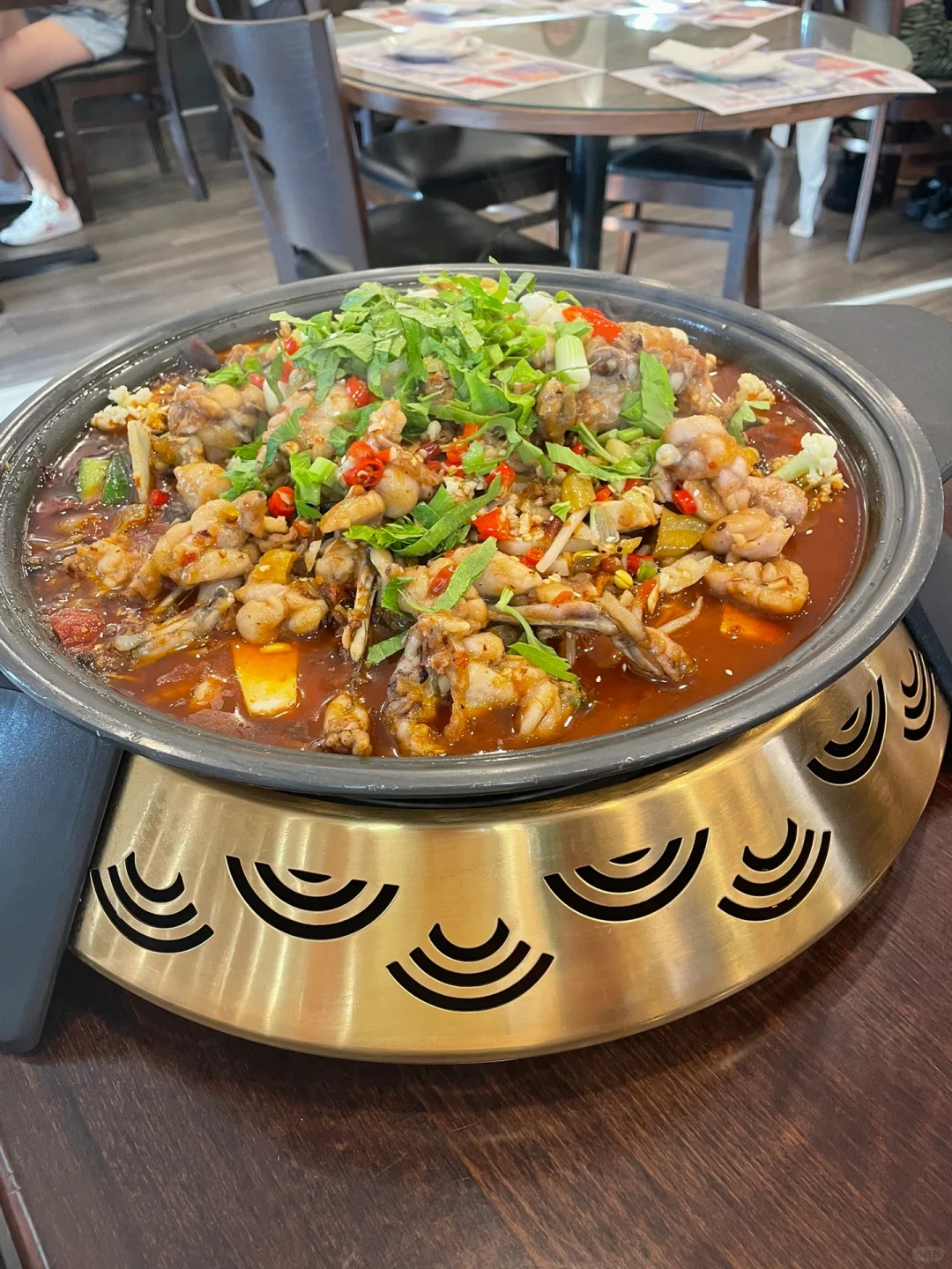 The happiest thing in LA is devouring a huge portion of bullfrog all by myself