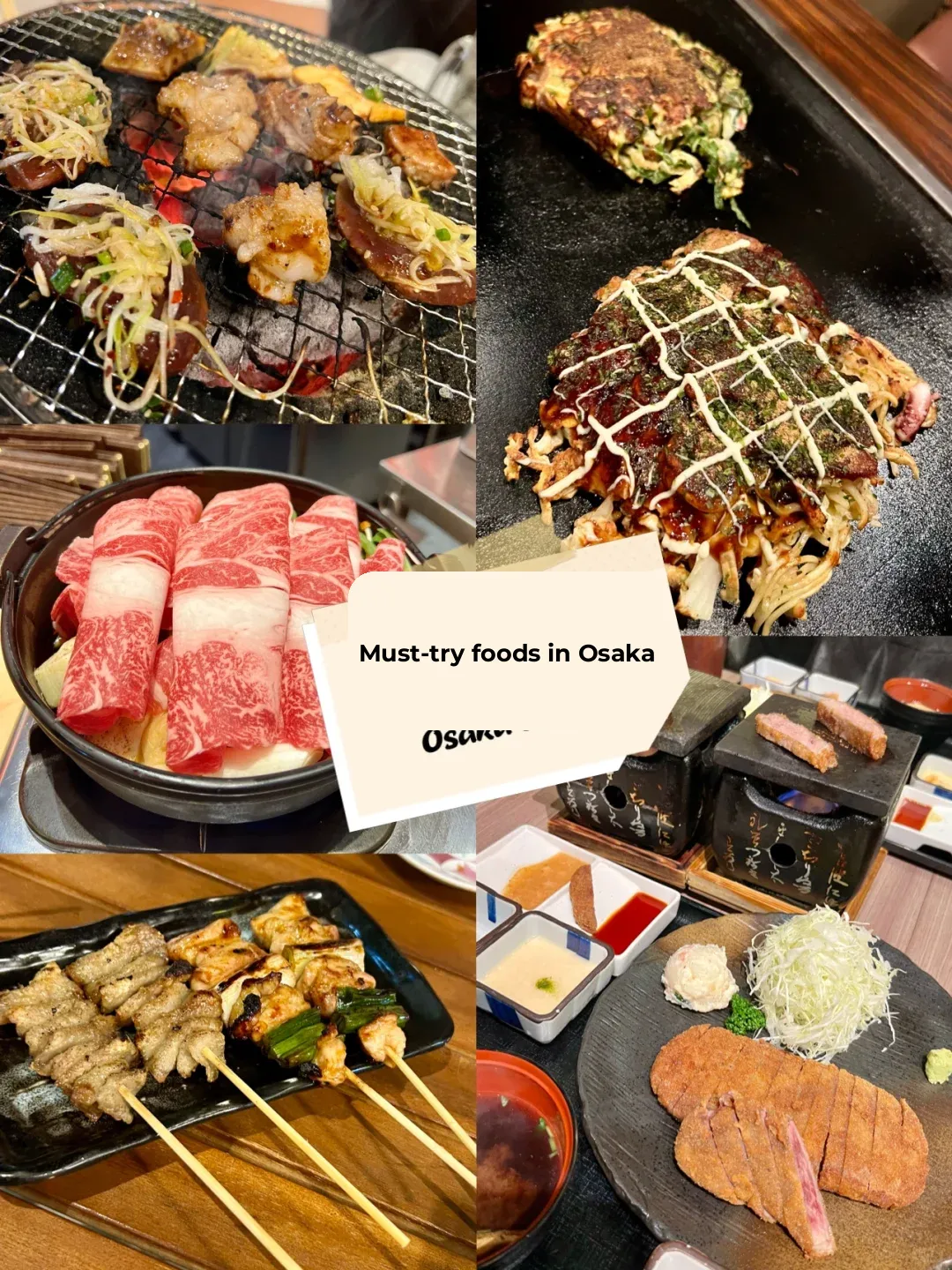 Osaka | Must-Try Eateries Roundup 🥩 Sukiyaki, Yakitori, Okonomiyaki ~
