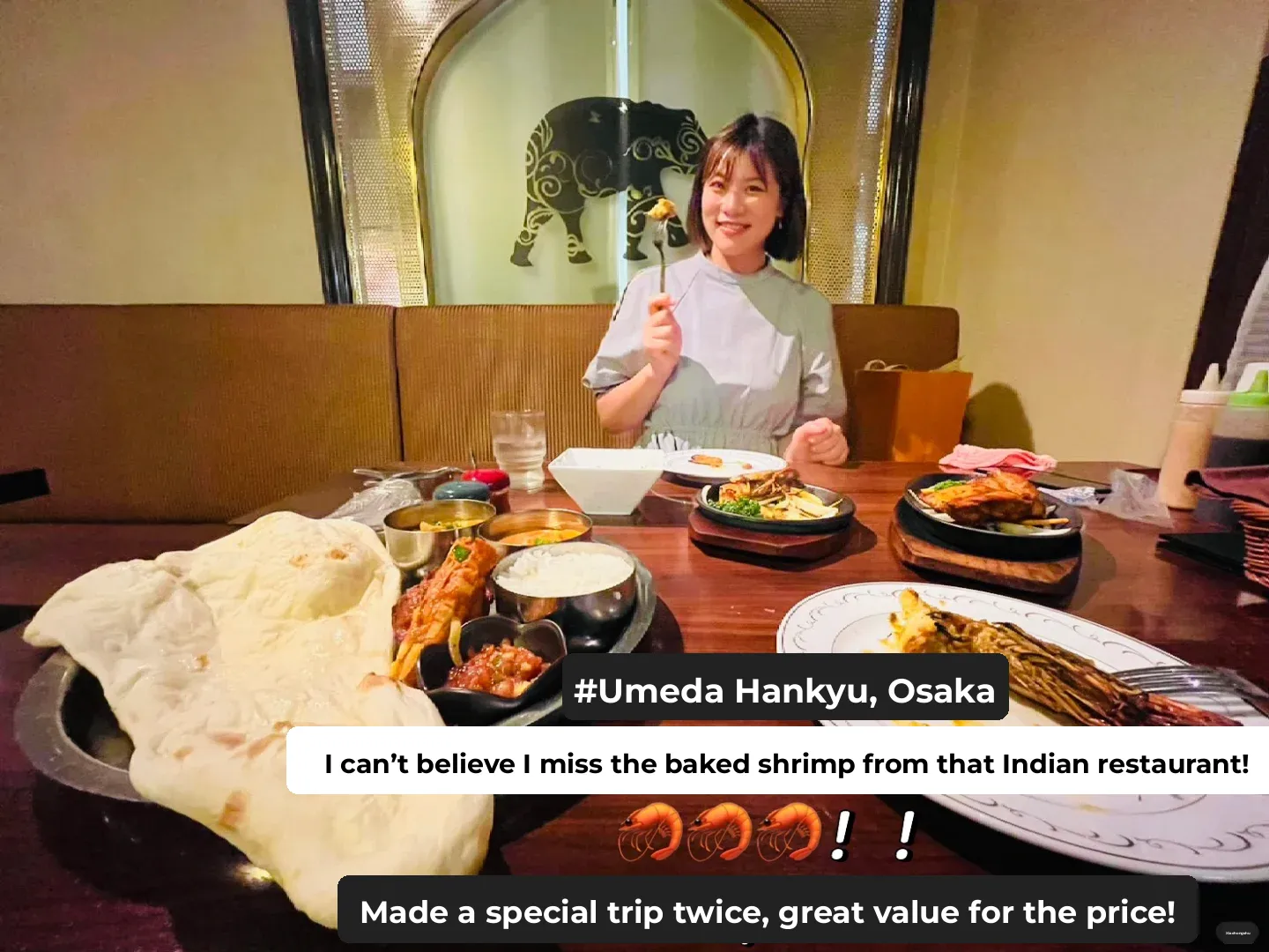 Osaka Umeda | Who Knew I'd Miss the Baked Shrimp at an Indian Restaurant