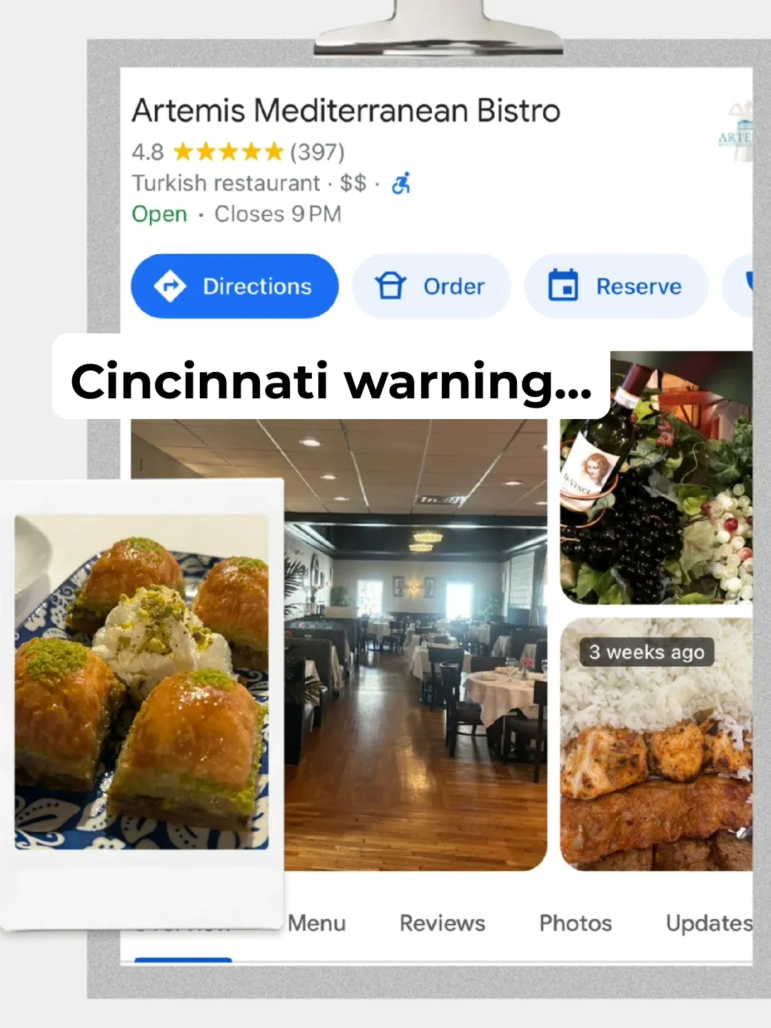 Cincinnati Food Exploration｜Not Recommended｜Highly-Rated Turkish Restaurant