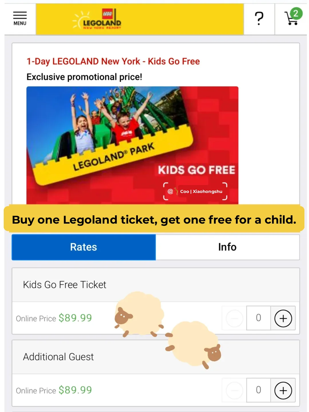 🚒 LEGOLAND 乐高乐园｜Buy One Adult Ticket, Get One Child Ticket Free✔️