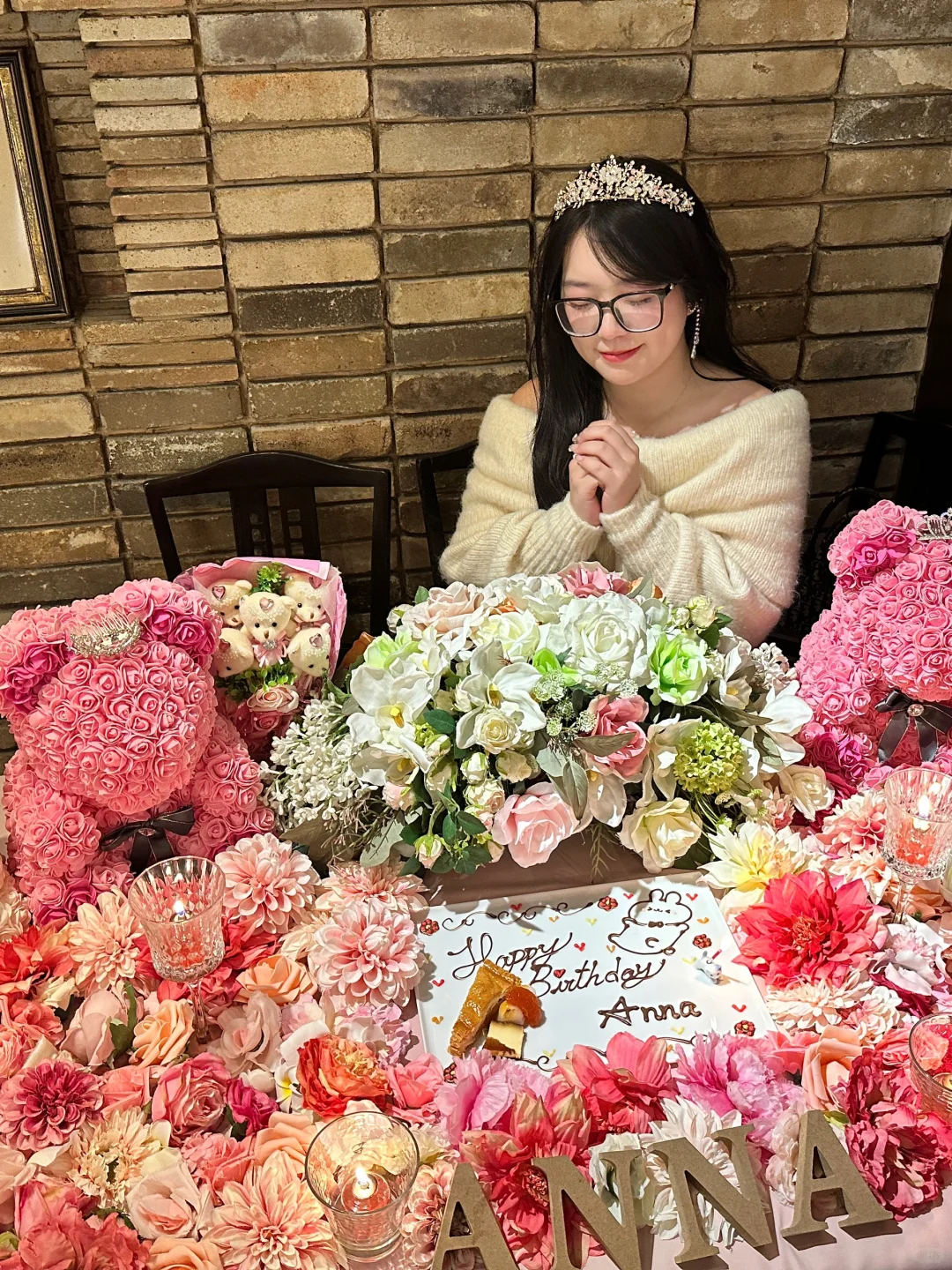 "Tokyo Birthday French Cuisine 🎂 Absolutely Princess-like and Dreamy 👸"