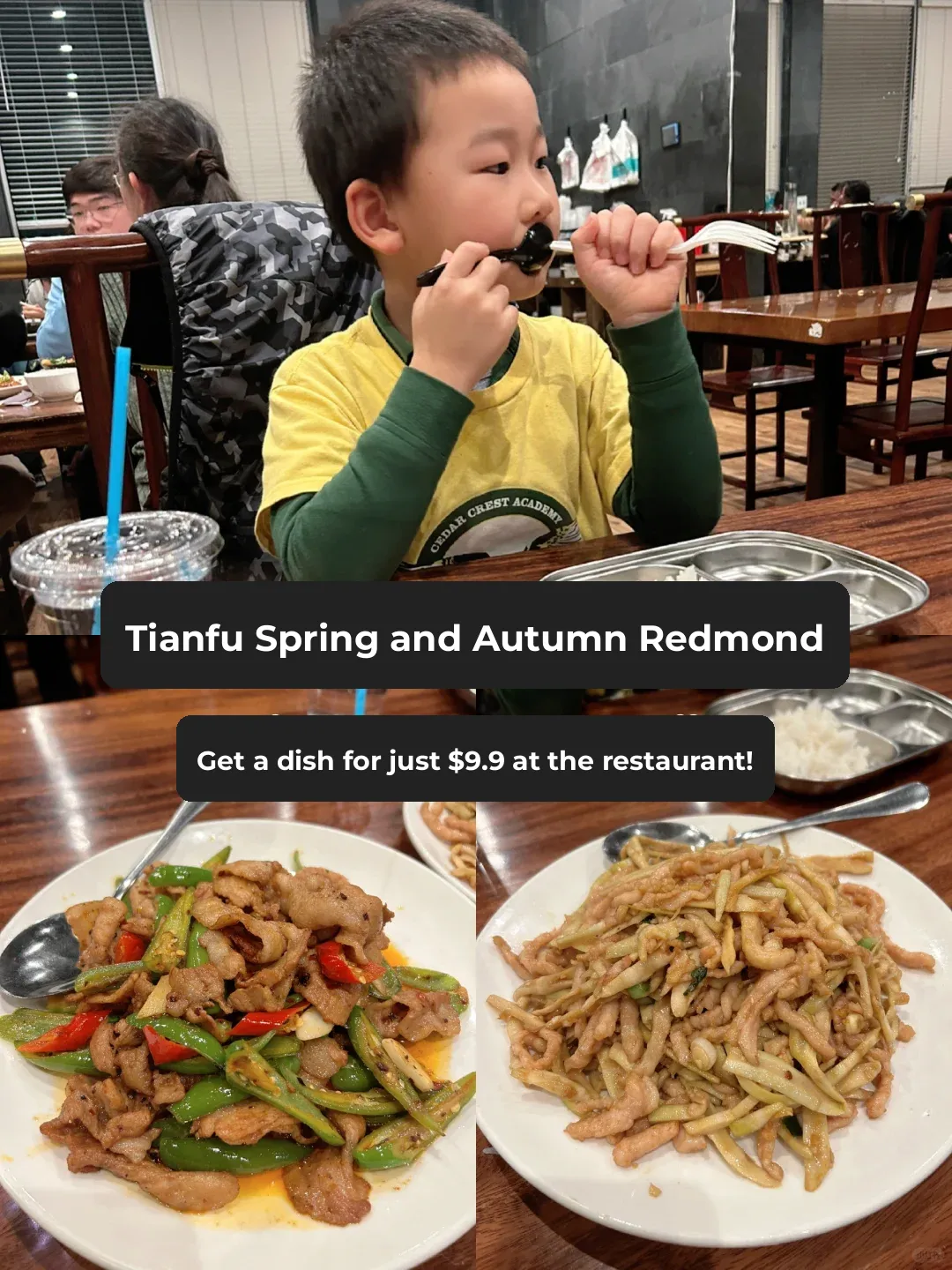 Seasons of Tianfu Redmond ❤️ $9.9 per dish