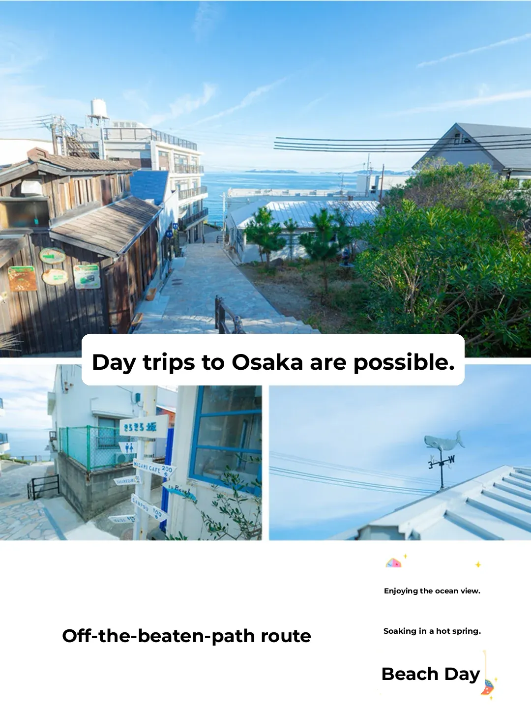 Just a stone's throw from Osaka, there's this gorgeous little town