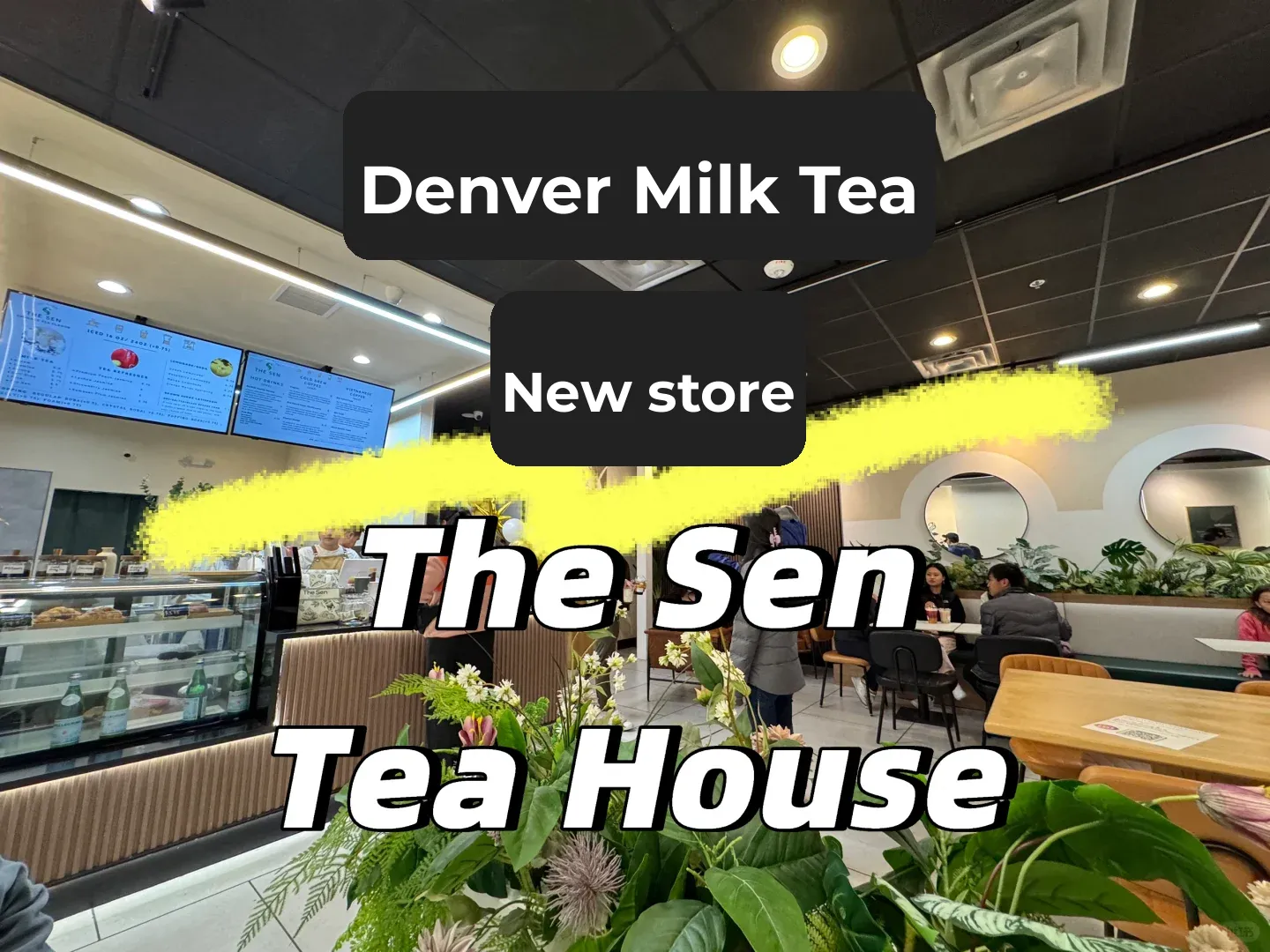 The Newly Opened The Sen Teahouse Bubble Tea Shop in Denver