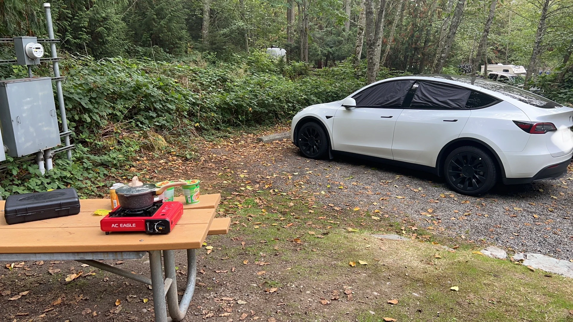 First-Time Camping in Seattle: Tesla Camping Experience