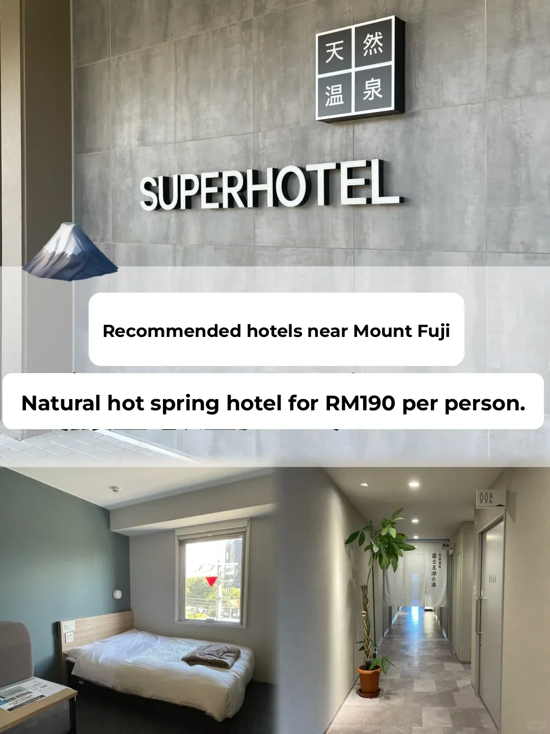 🇯🇵 Wake Up to Mt. Fuji Views at a Hot Spring Hotel in Japan | RM190 for 1 Person
