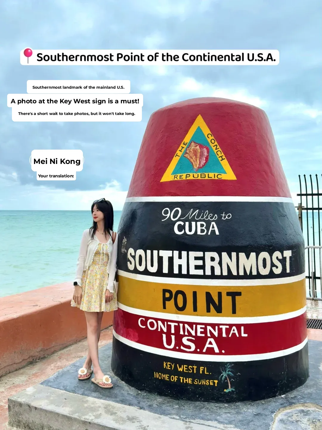 "Miami🌴 I’m Loving the Laid-Back Vibe of Key West🩵💛💚"