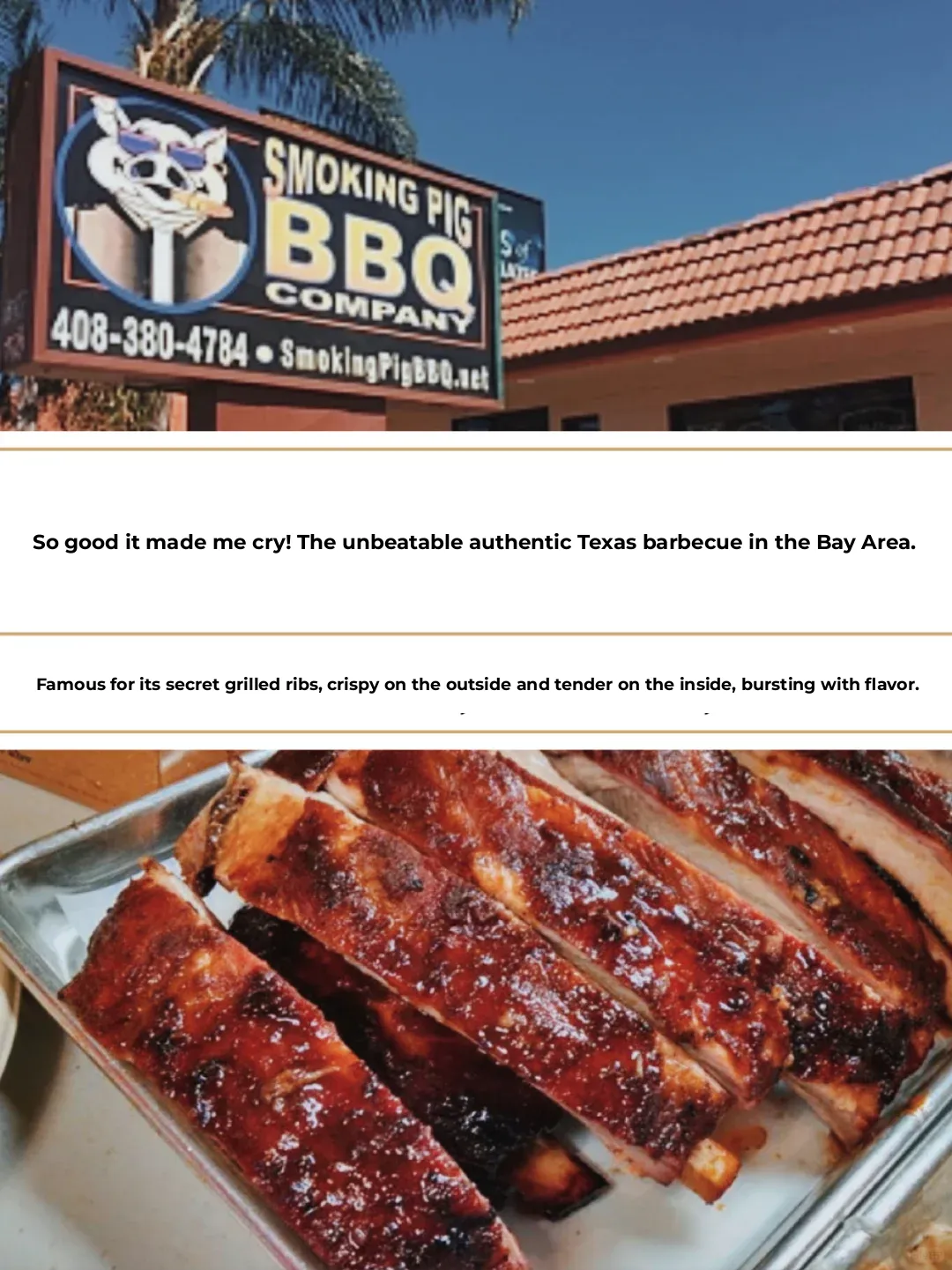 Bay Area's Sob-Worthy Texas BBQ: Famous for a Secret-Recipe Grilled Rib