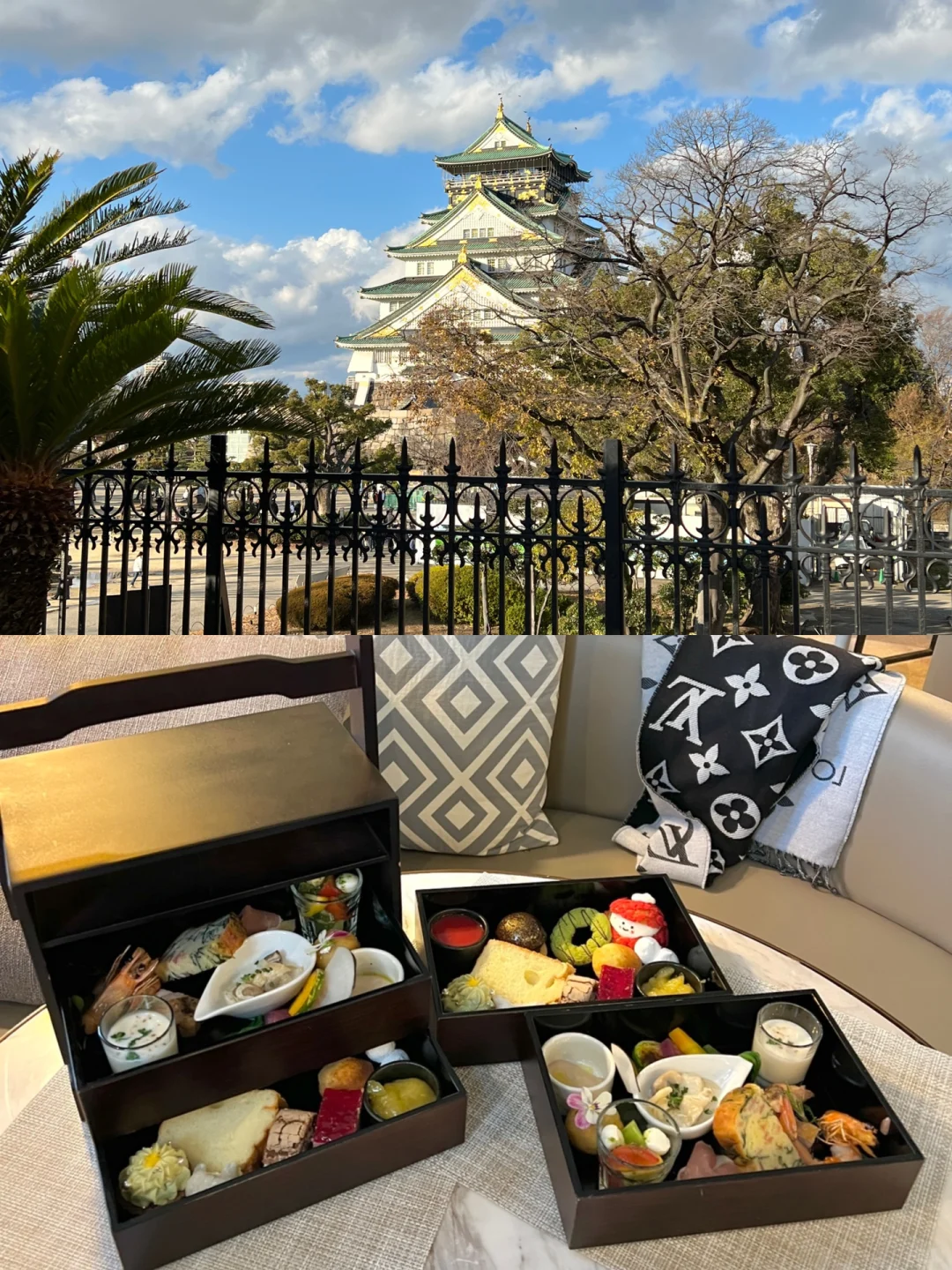 Osaka Food Hunt | Mind-Blown! Elegant Afternoon Tea ☕️ with a Stunning View of Osaka Castle 🏯