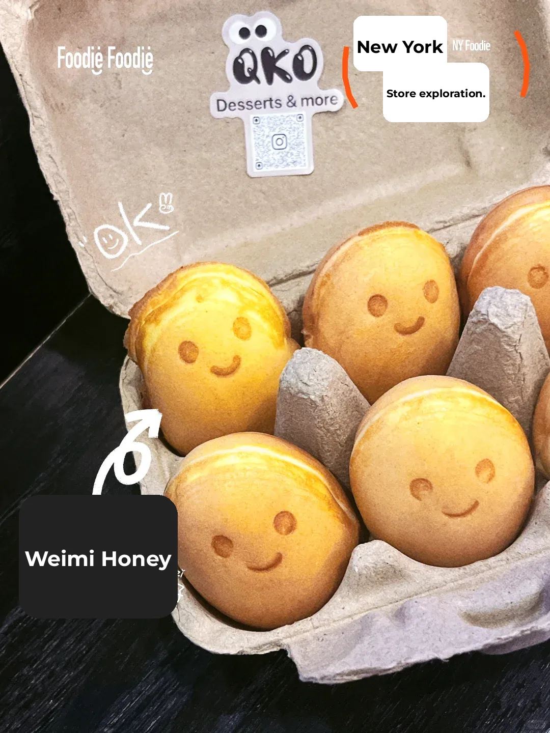 New York Food Adventure: Smiling Egg Puffs 🥚