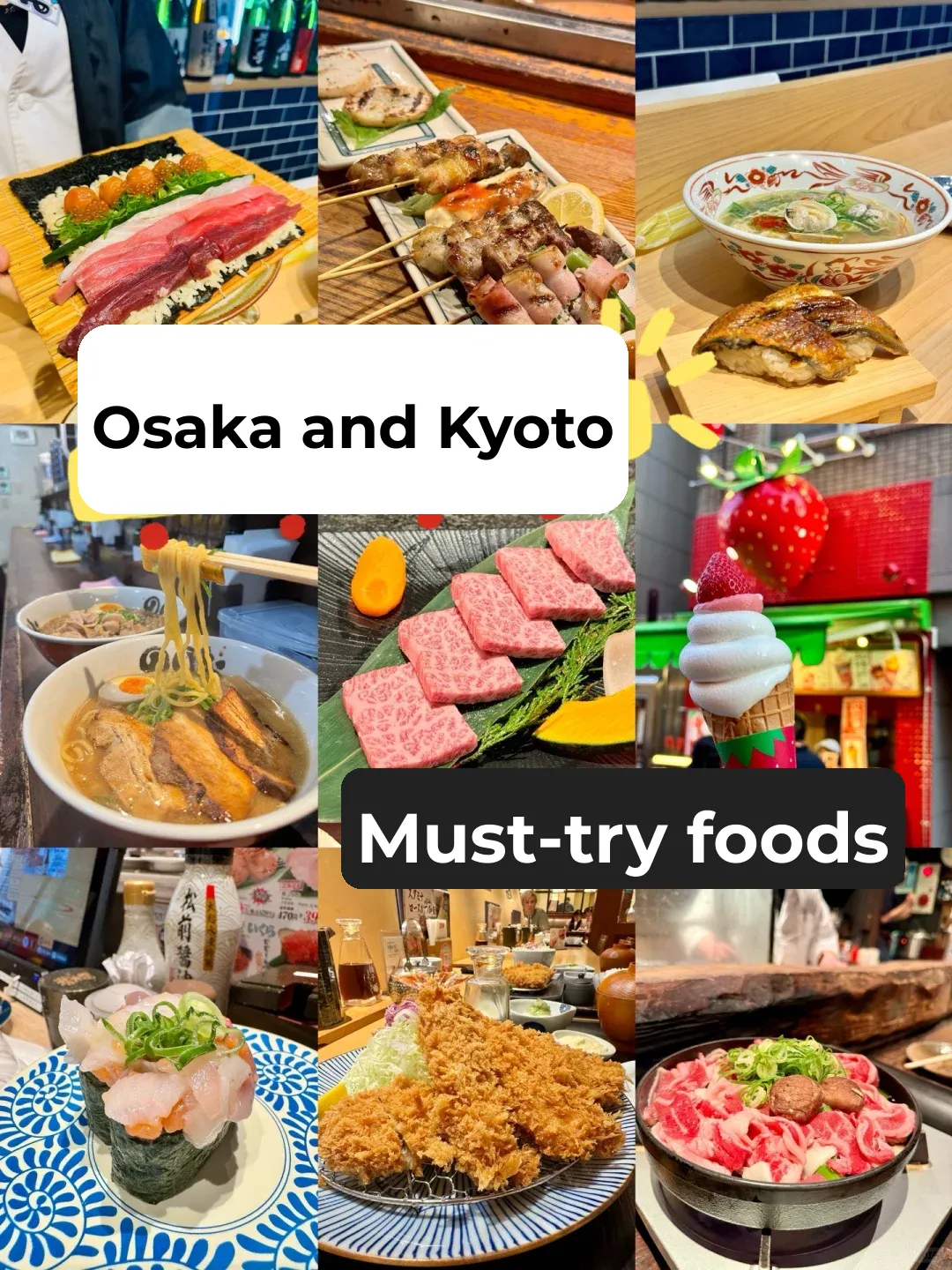 🇯🇵 Osaka + Kyoto: Ultimate Guide to No-Fail, No-Wait Food Spots