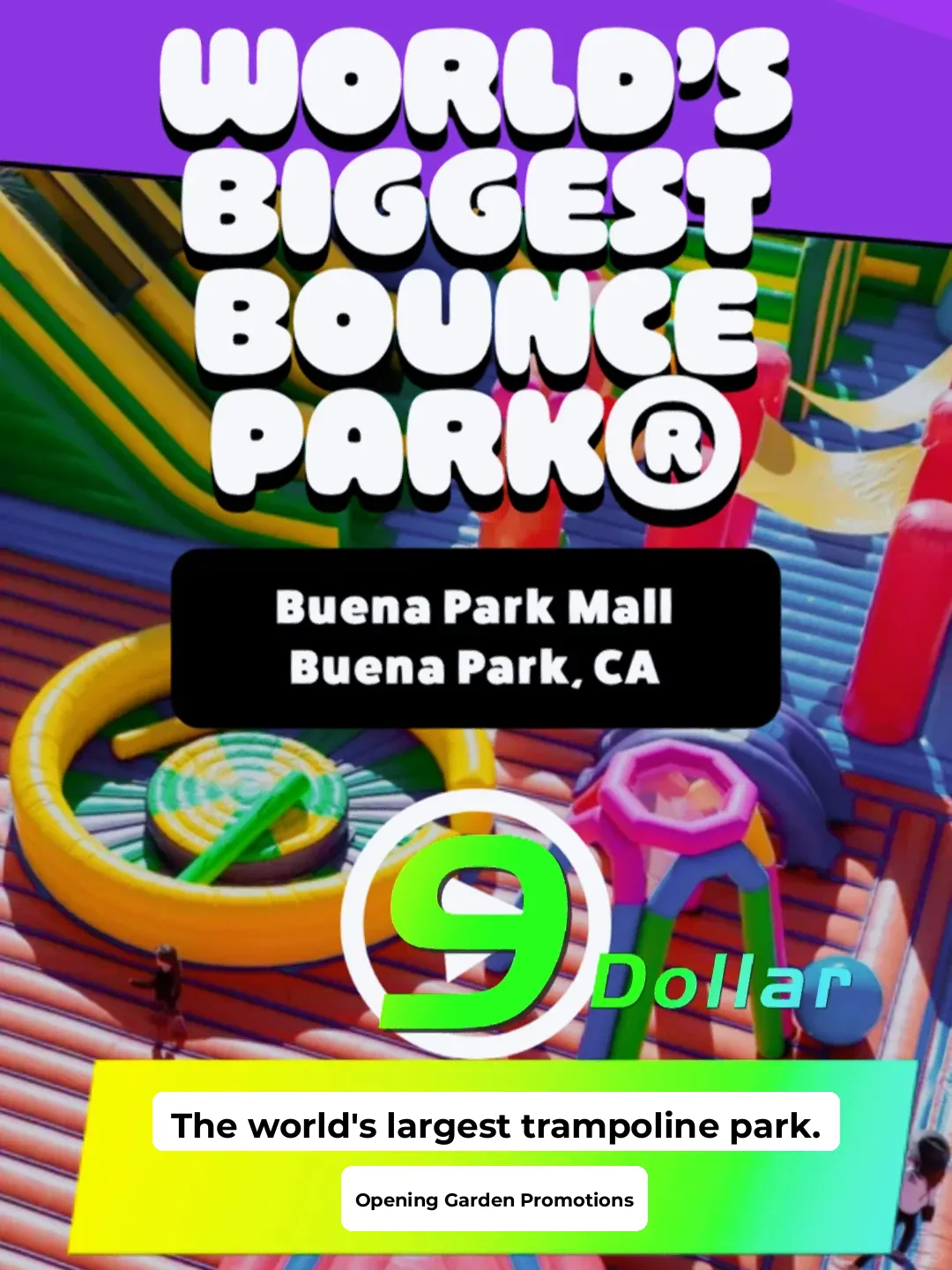 World's Largest Trampoline Park Grand Opening Special—Just $9 for Entry!