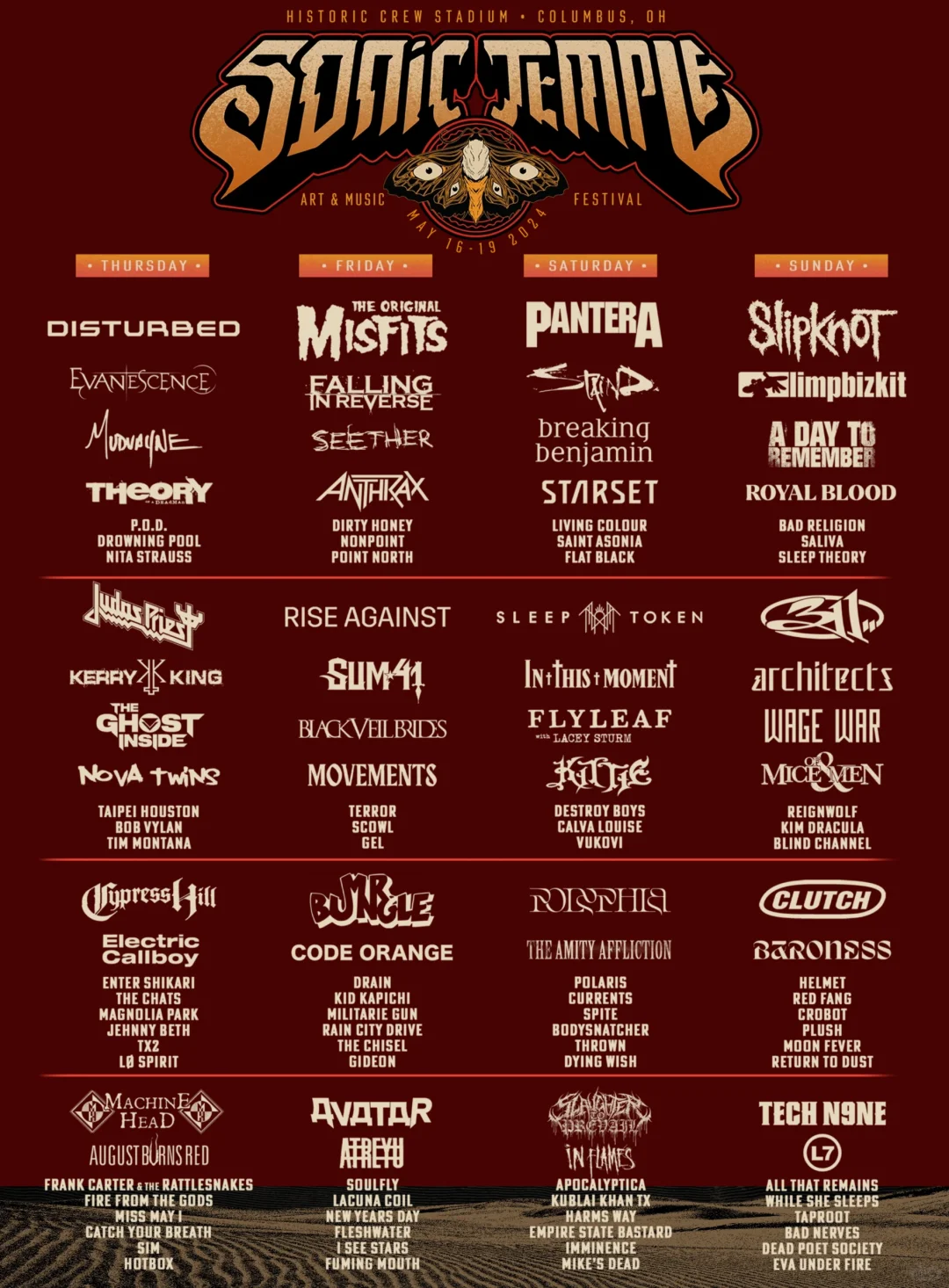 2024 USA | Sonic Temple Top-Tier Rock Music Festival