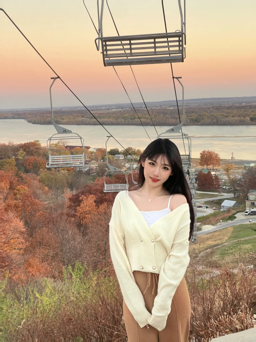 Around St. Louis｜Autumn Sunset Cable Car Ride 🚠