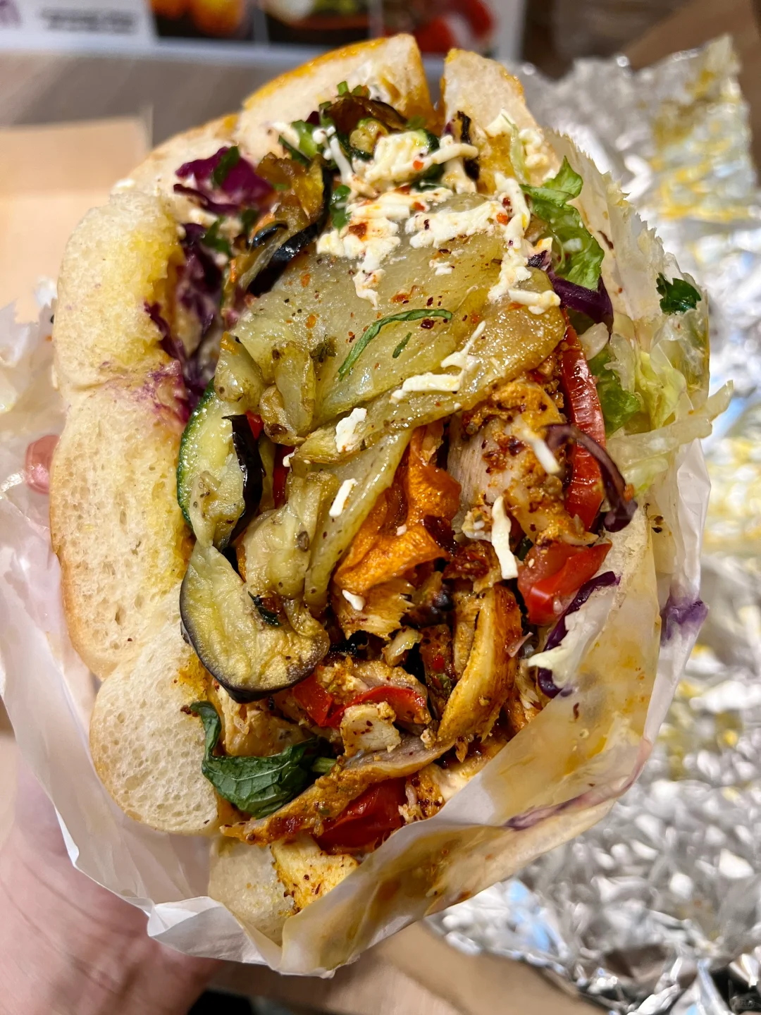 First Time Gobbling Down Kebab, Apparently the Best in Paris!