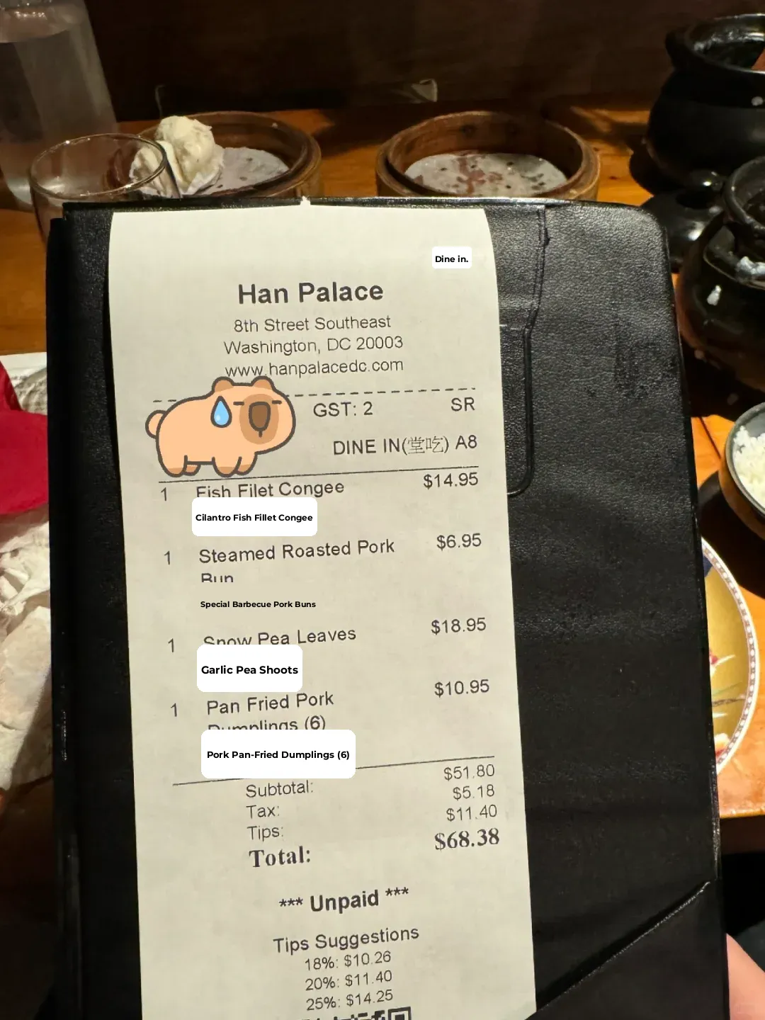 Avoid Han Palace (Barrack Row) in DC at All Costs!!!