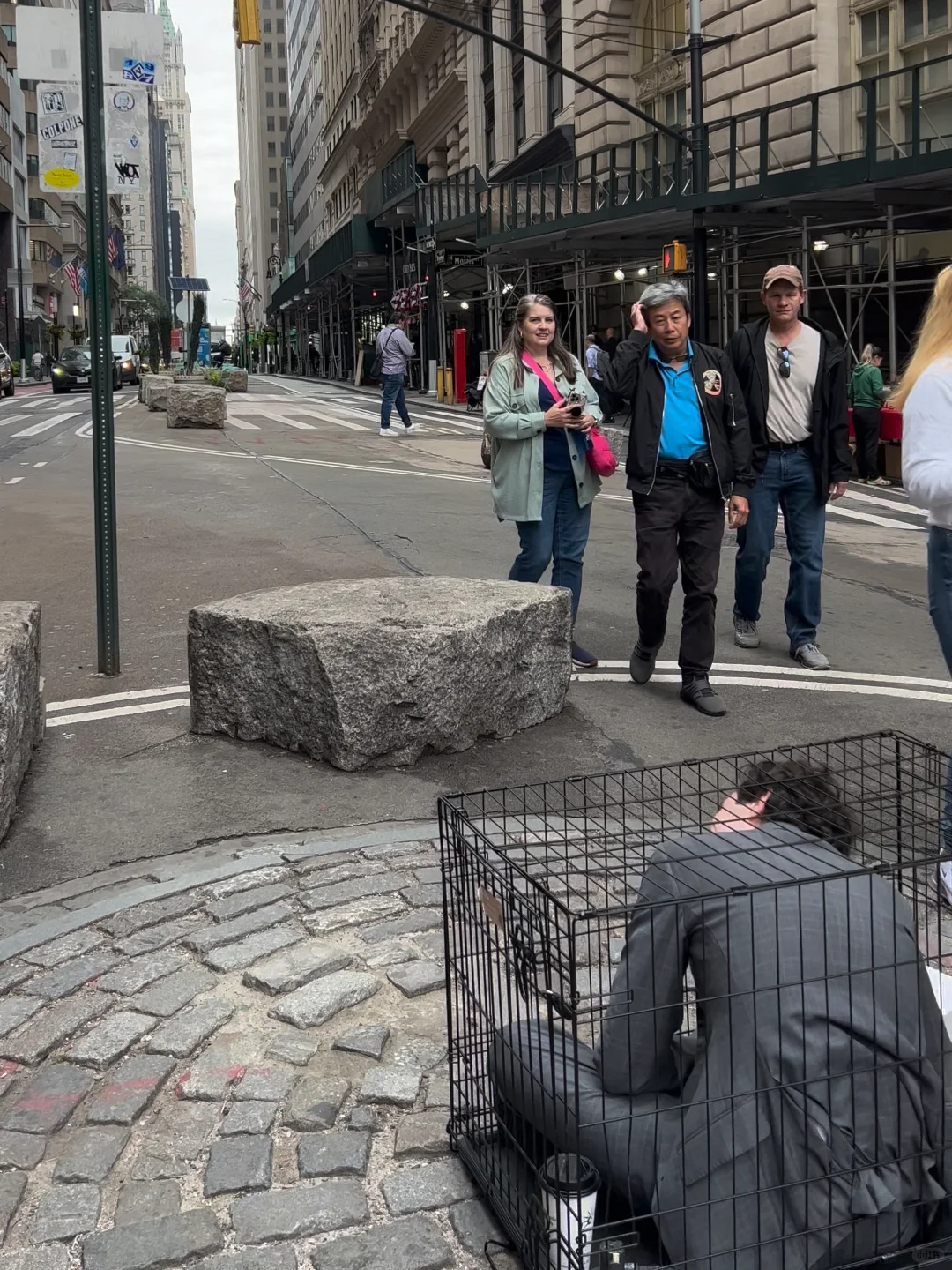 Trapped Financial Bro on Wall Street in Manhattan, New York