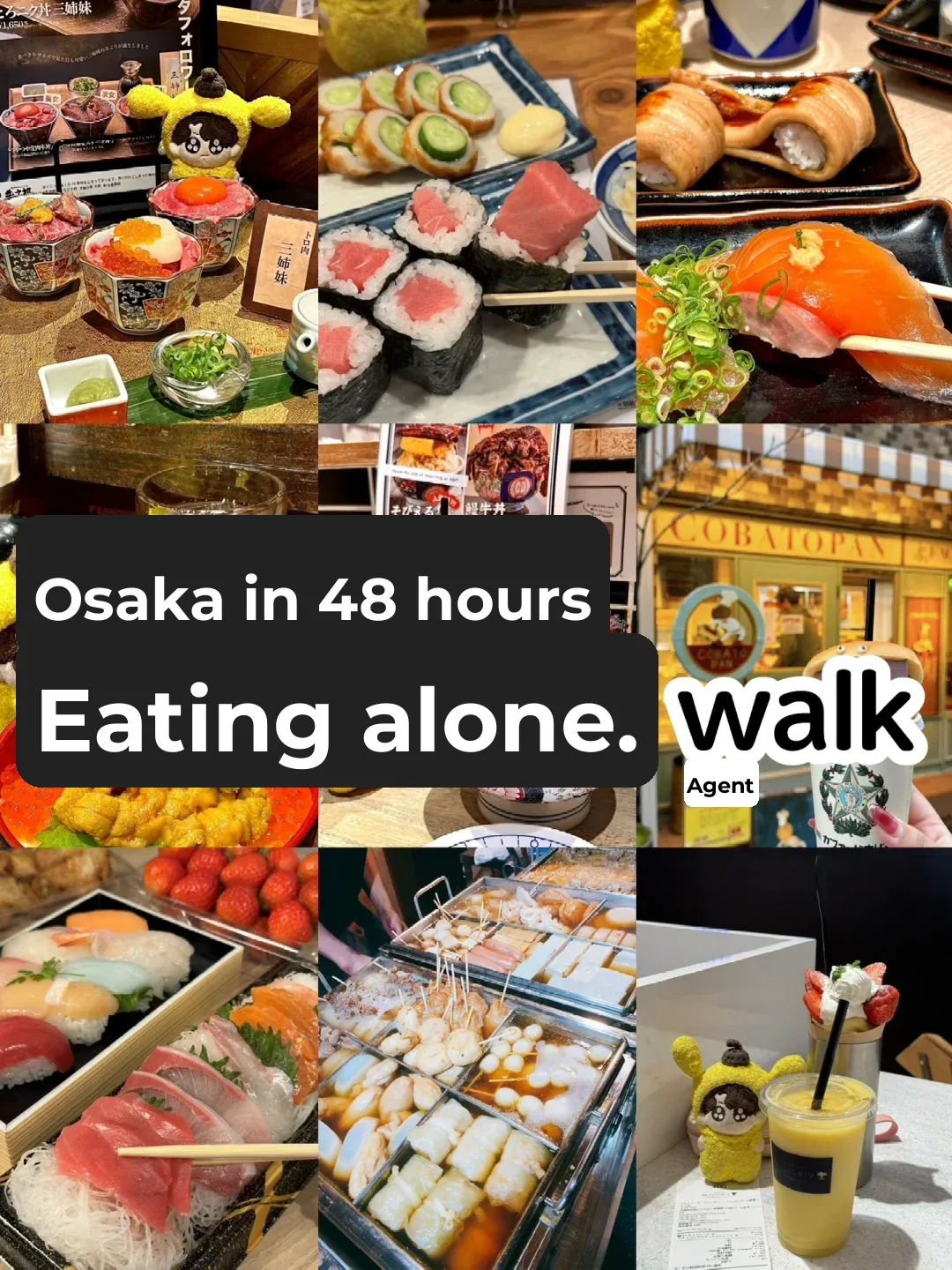 🇯🇵 Osaka 48 Hours: Solo Eat & Walk Adventure
