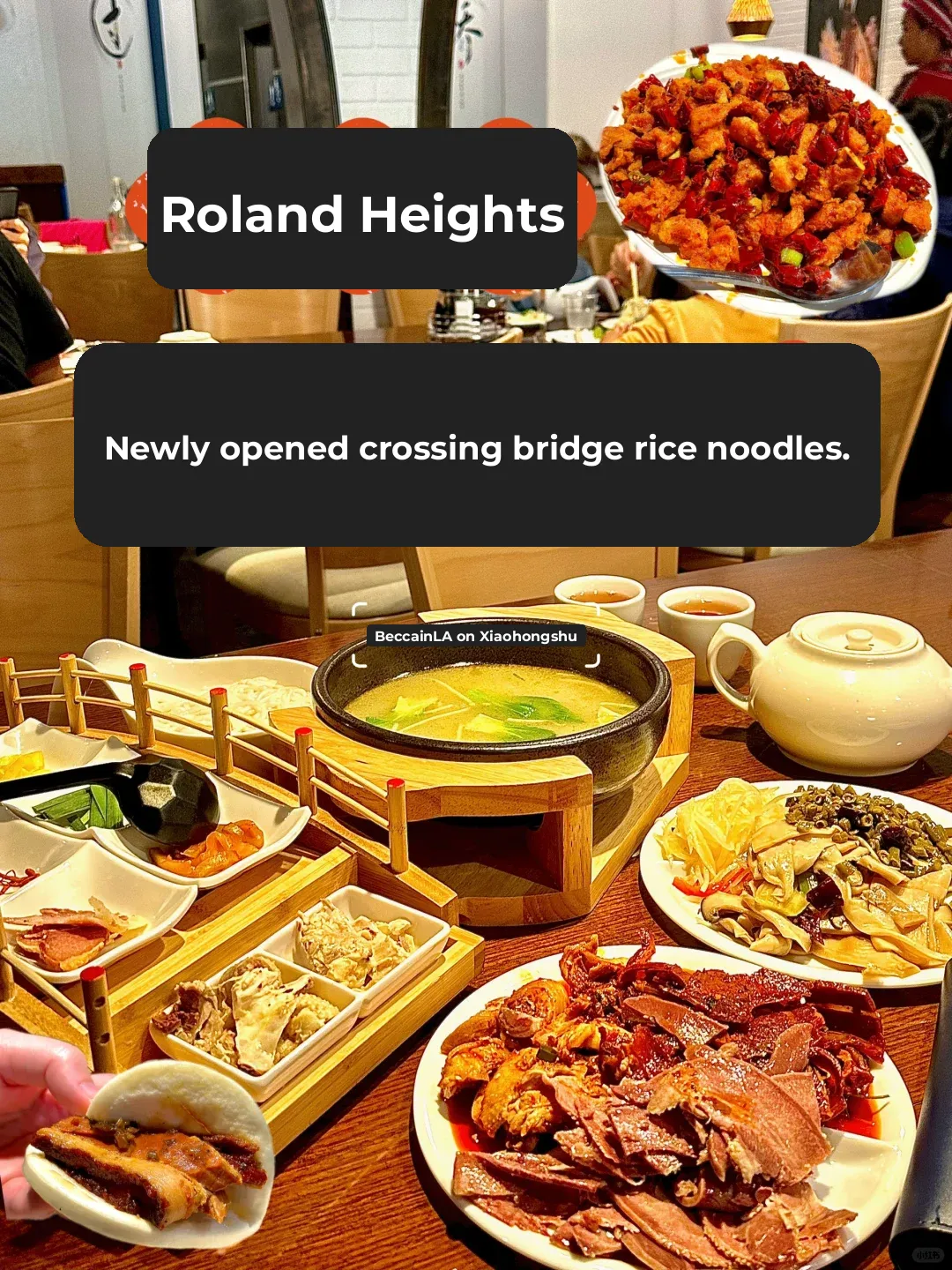 LA Food Hunt | ❗️RH's Newly Opened Crossing-the-Bridge Noodles, and Their Cold Dishes Are Delicious Too 🤩