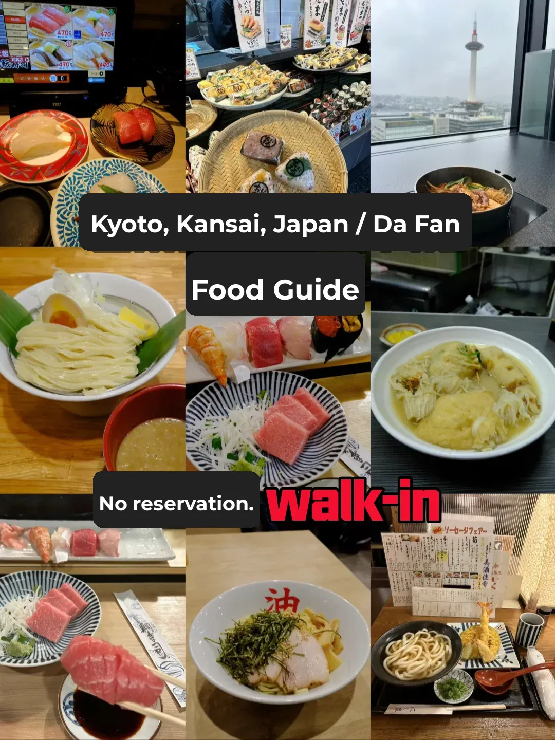 What to Eat Without a Reservation in Kansai? Osaka/Kyoto Walk-In Food Guide