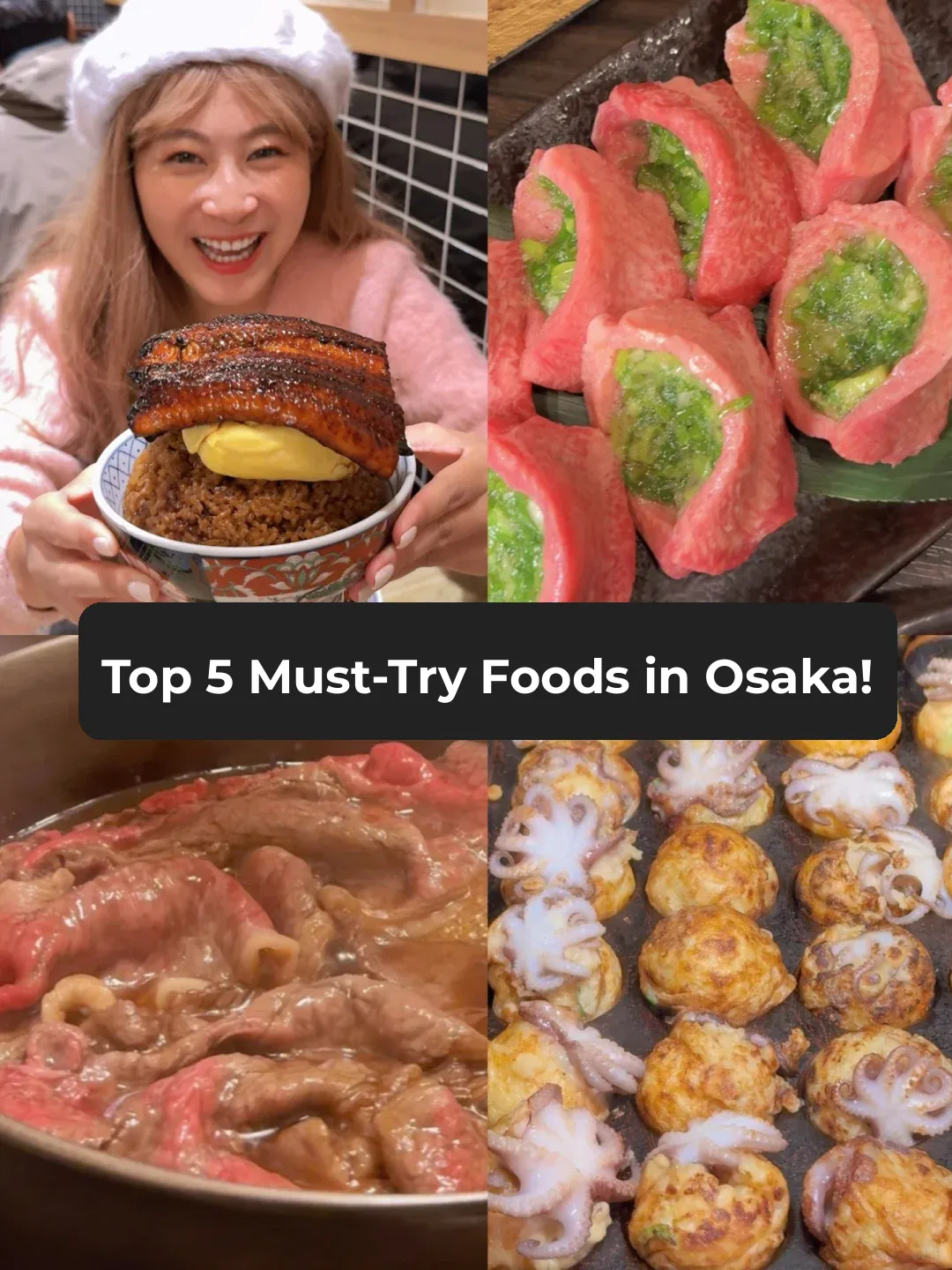 Top 5 Must-Try Eats in Osaka!! 🤤