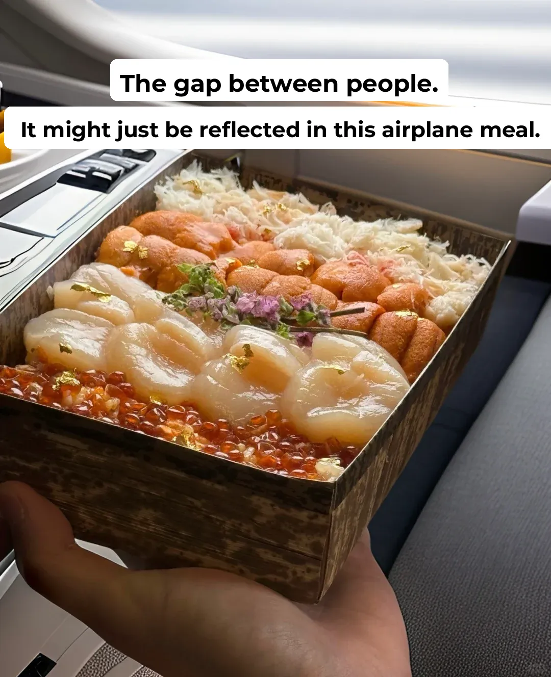 This is the most expensive Japanese meal I've ever had on a plane—$250!