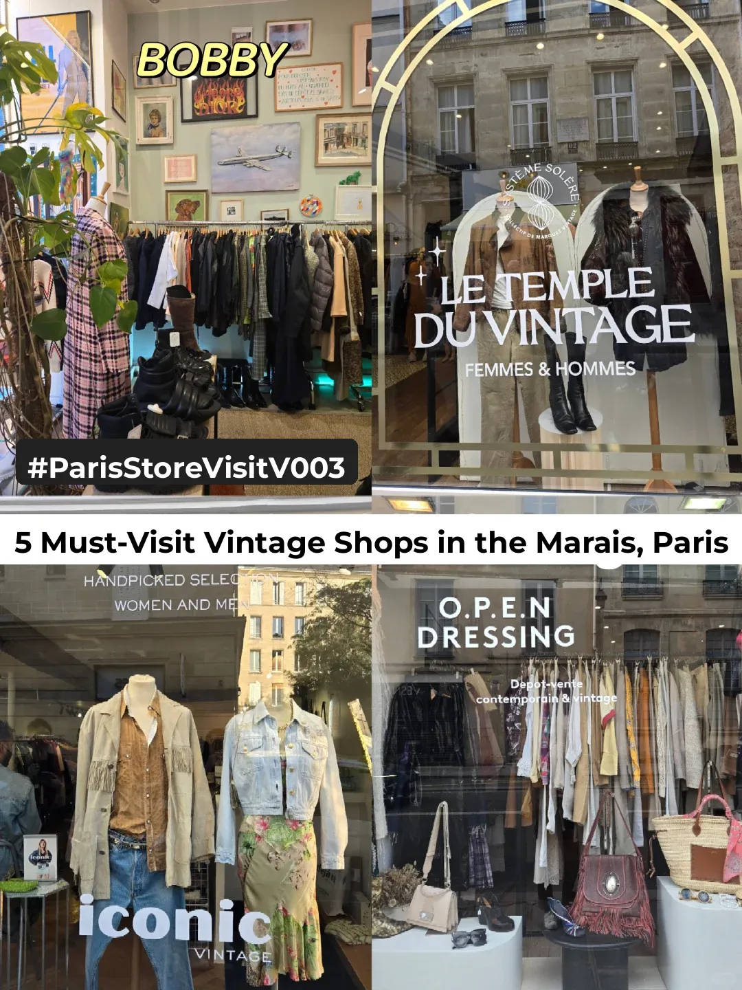 Paris Haul V003: 5 Awesome Vintage Stores in Le Marais, Paris