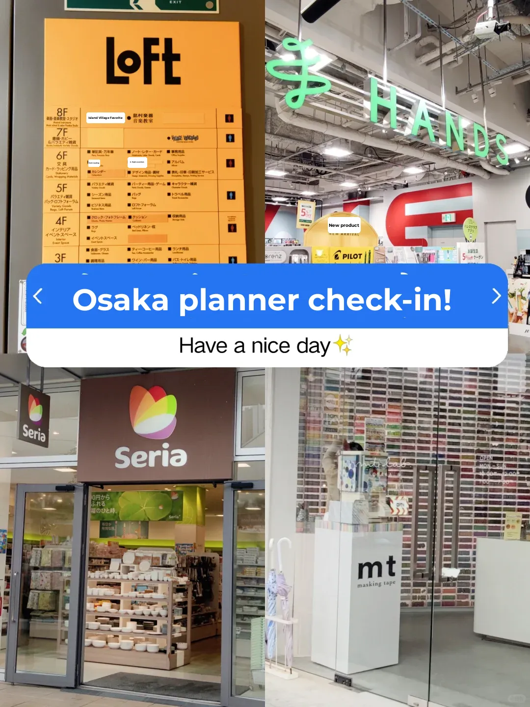 In Osaka, hitting up Mt lab/LOFT/HANDS