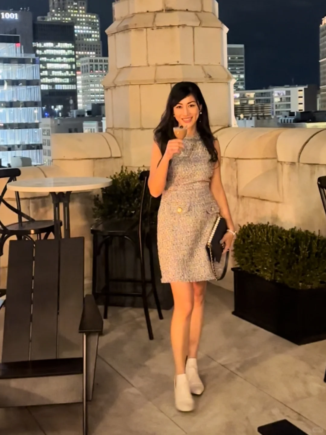 **Top Night Views in Detroit 🏙️ Rooftop Bar - Monarch Club**