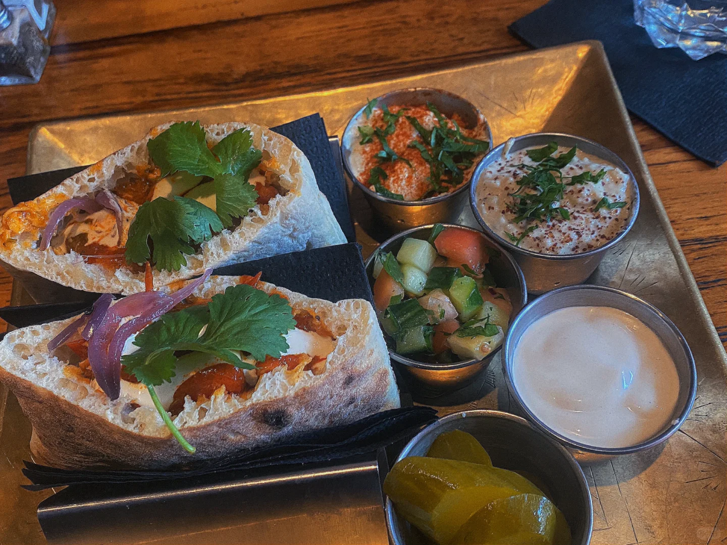 "Lunch Break in Times Square: Exploring Middle Eastern Cuisine"