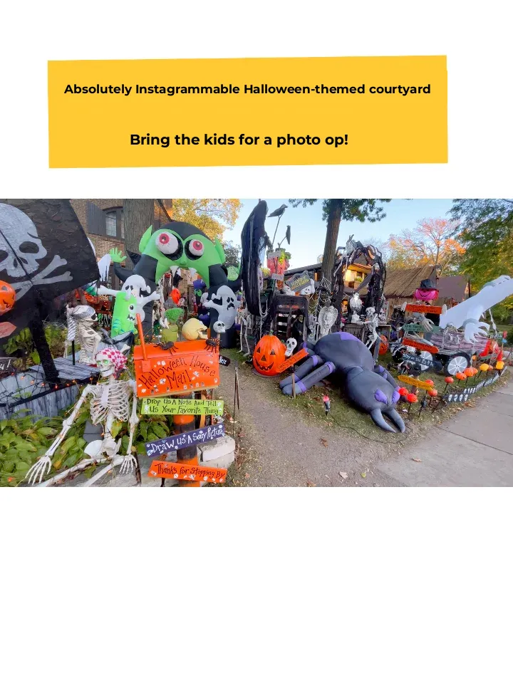 A Halloween-Themed Courtyard Worthy of Being Called an Internet Sensation