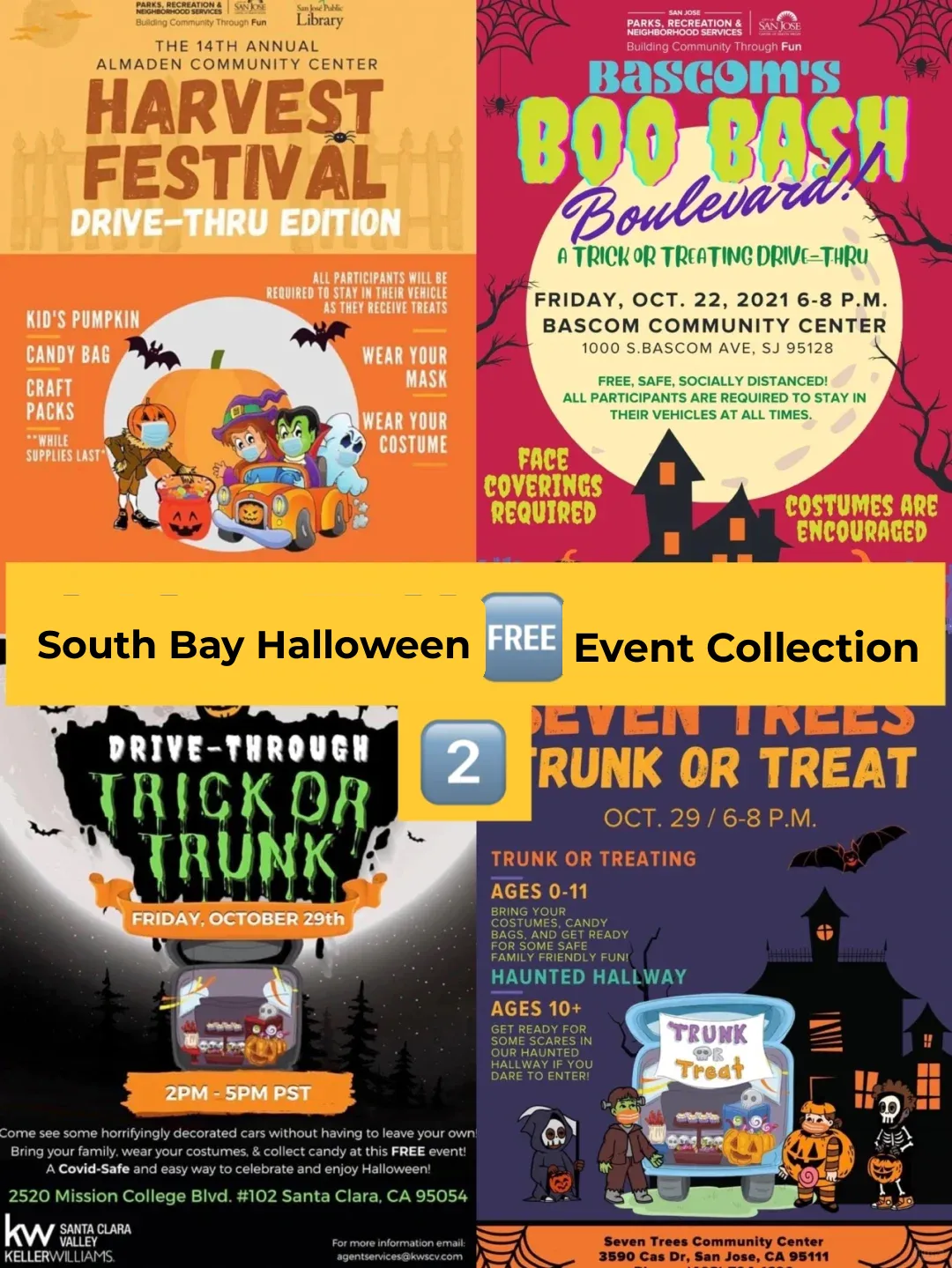💥💥 Bay Area (South Bay) 2021 Halloween 🆓 Events Roundup 2⃣️