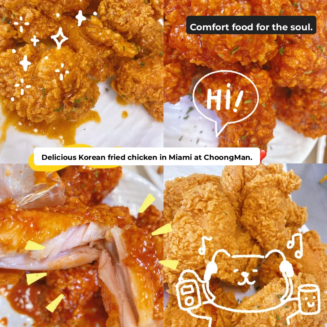 Delicious Korean Fried Chicken in Miami - Choongman ❤️