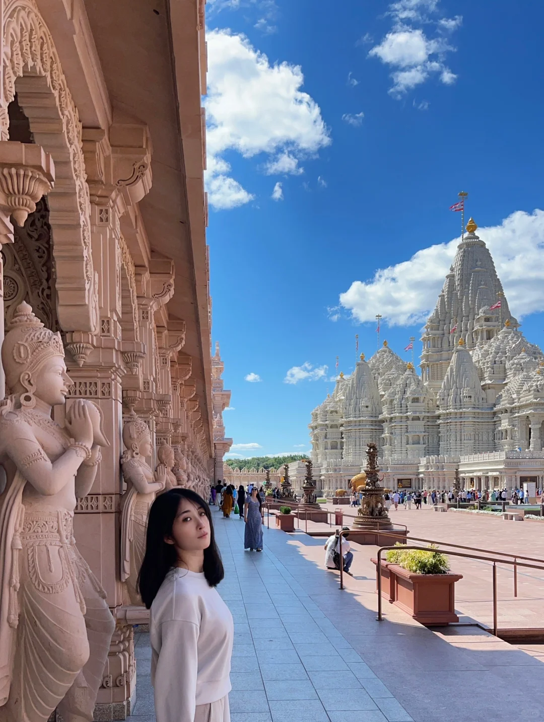 Pseudo-India Experience: New Jersey's Hindu Temple (Best Visited on a Sunny Day!)