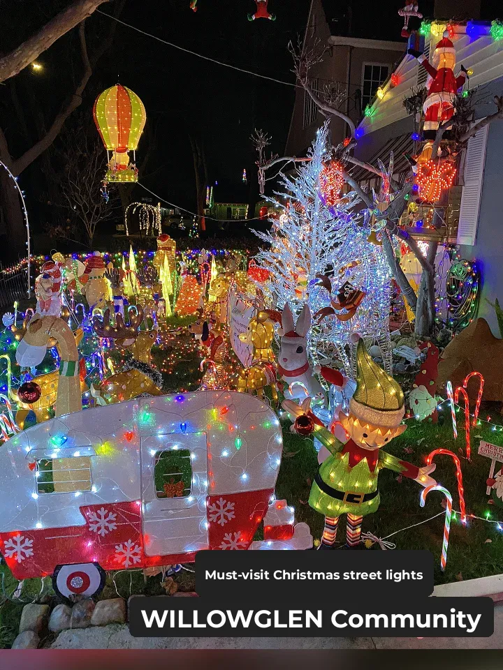 Bay Area｜Willow Glen Christmas Lights‼️ A Must-See Holiday Attraction