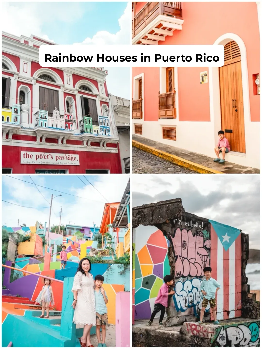 Three-Kid Travel Tales: The Rainbow Houses of Puerto Rico
