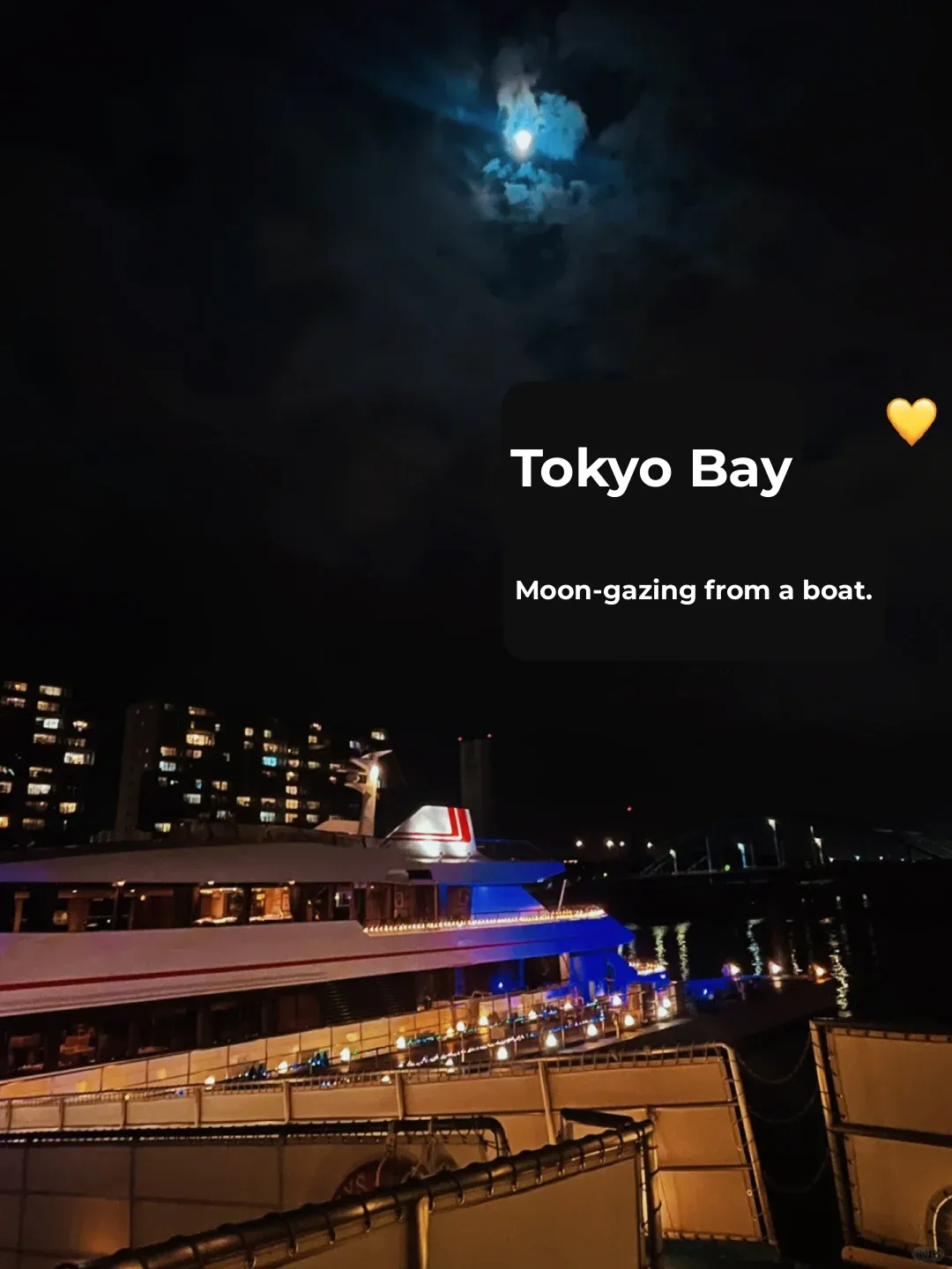 Cruising Tokyo Bay Under the Moonlight | Happy Mid-Autumn Festival 💕