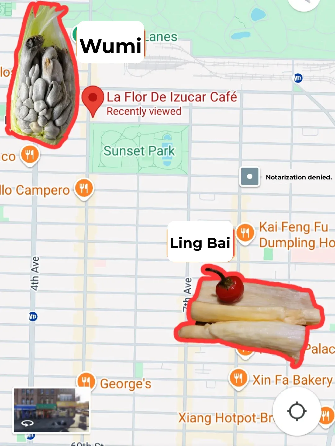 Sunset Park's East and West Sides: The Black and White Mushroom Duo