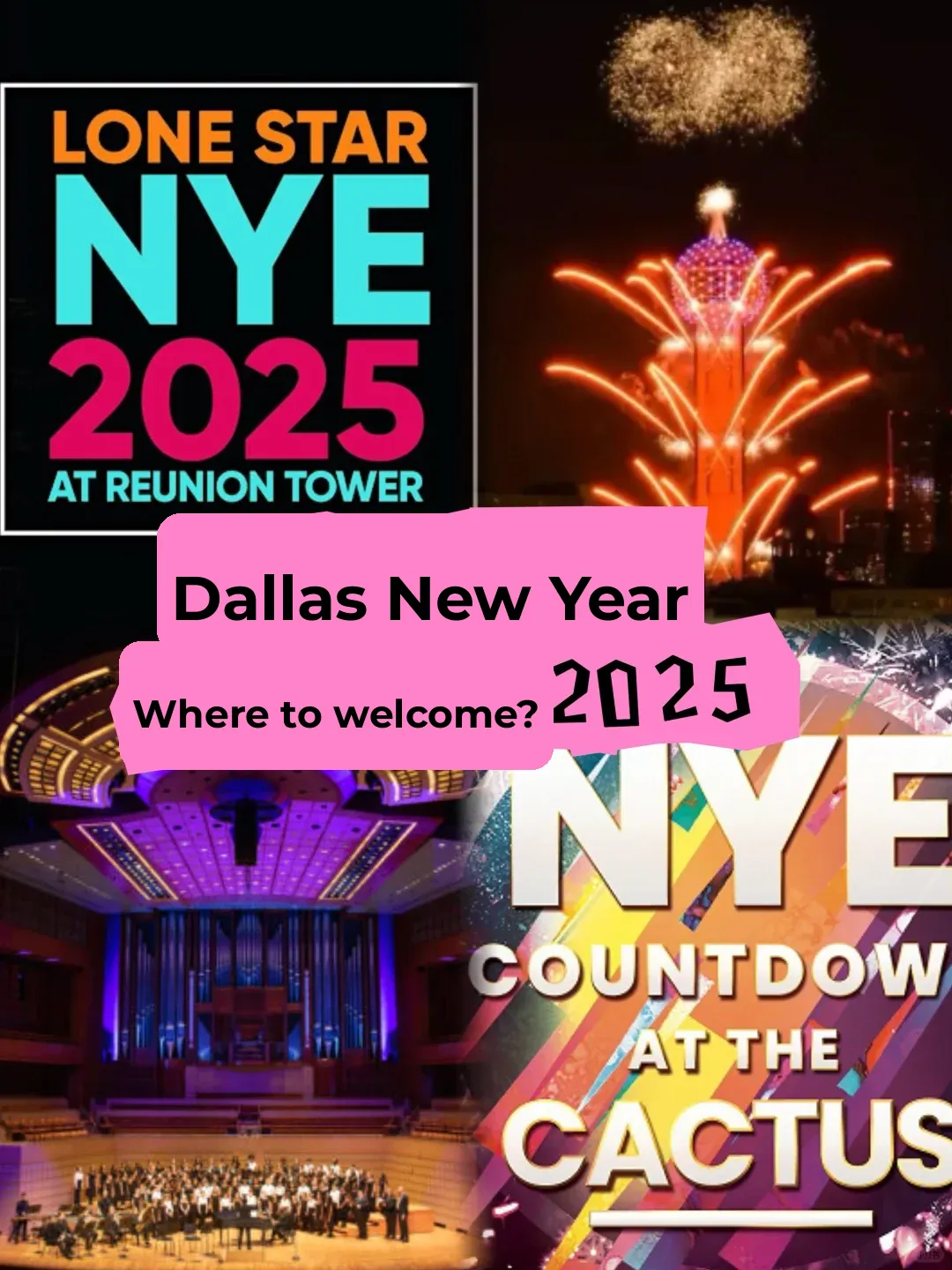 Where to Ring in 2025? Dallas New Year's Eve Celebrations 🎉🎉 (Part 1)