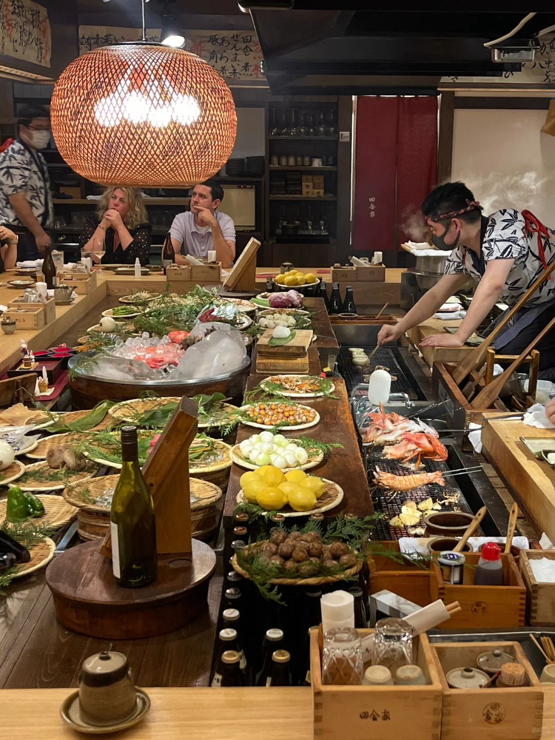 Feast Your Eyes on This Electric Atmosphere: Tokyo's Premier Robatayaki Spot
