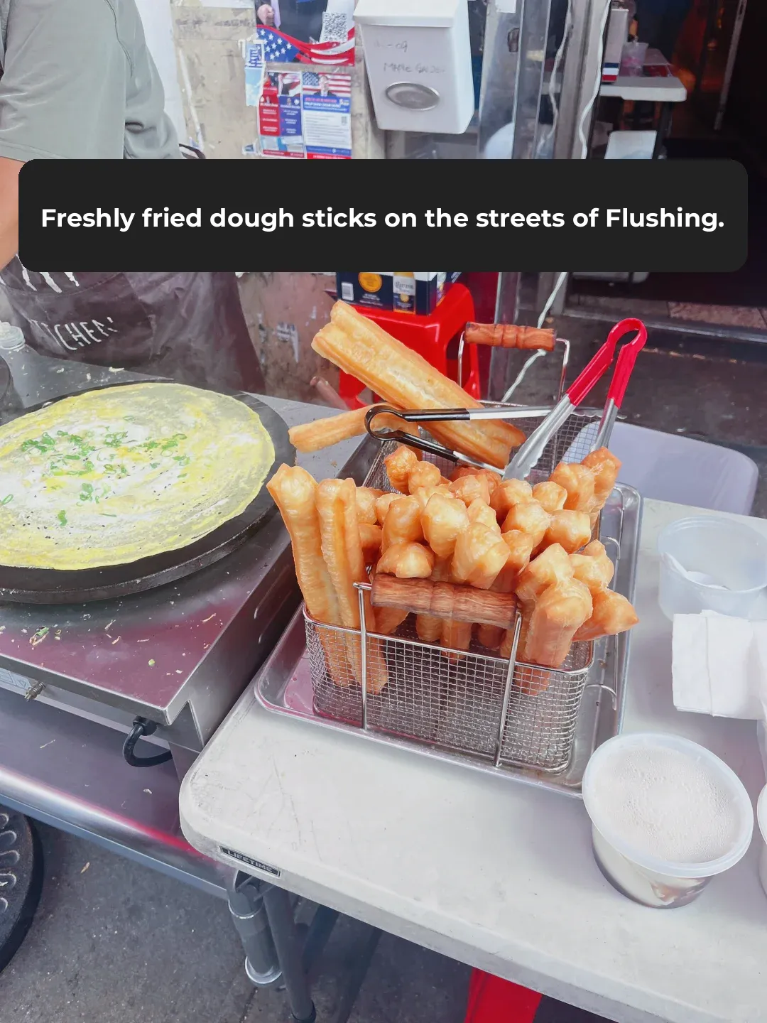 Flushing ❗️ I Actually Found Freshly Fried, Crispy on the Outside and Soft on the Inside Chinese Crullers!