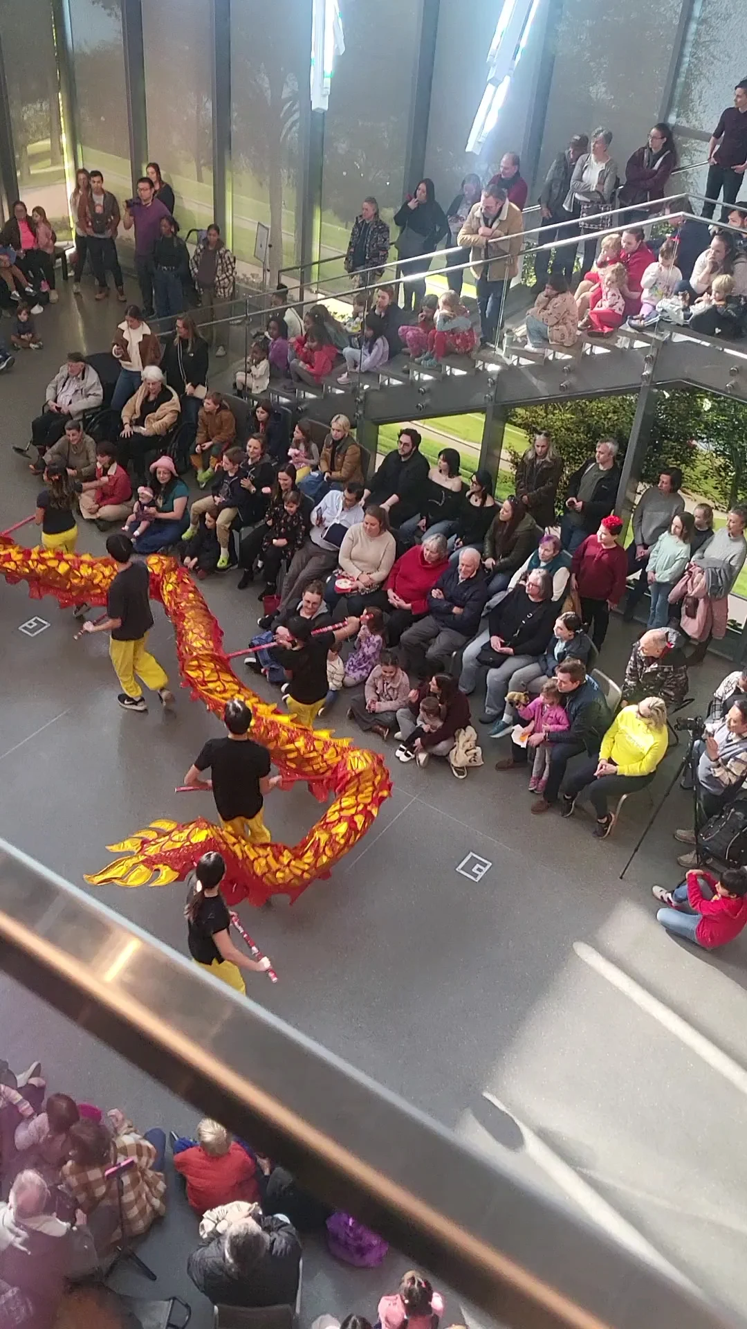 Young Lion Dance Performers in Action