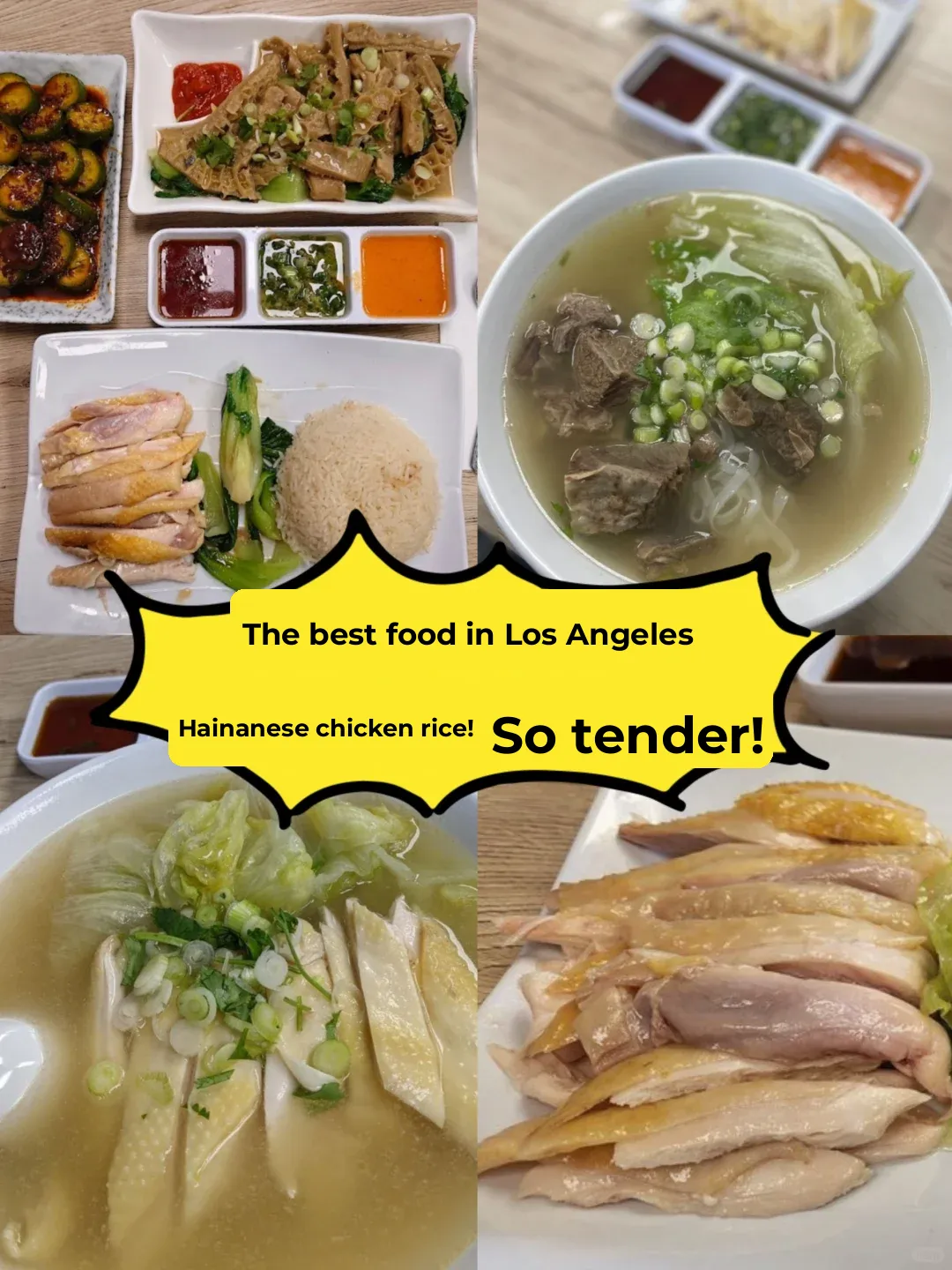 Los Angeles | Their Hainanese Chicken is So Freaking Tender! Never Gets Old