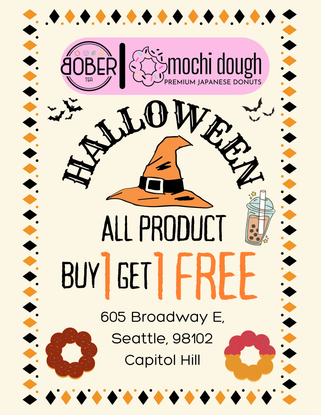 Seattle Boba Tea Halloween Mega Sale!