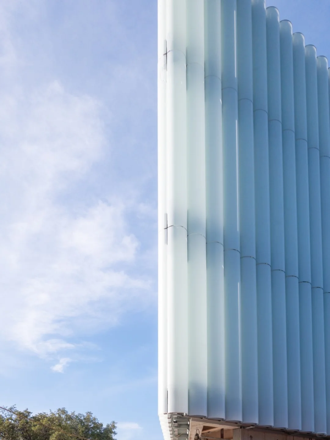 Hall's projects feature many of these semi-transparent materials.