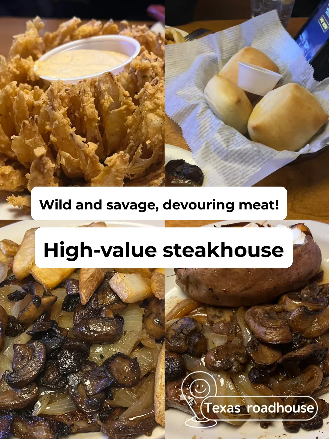 In the USA | Texas Road House Steak 🥩