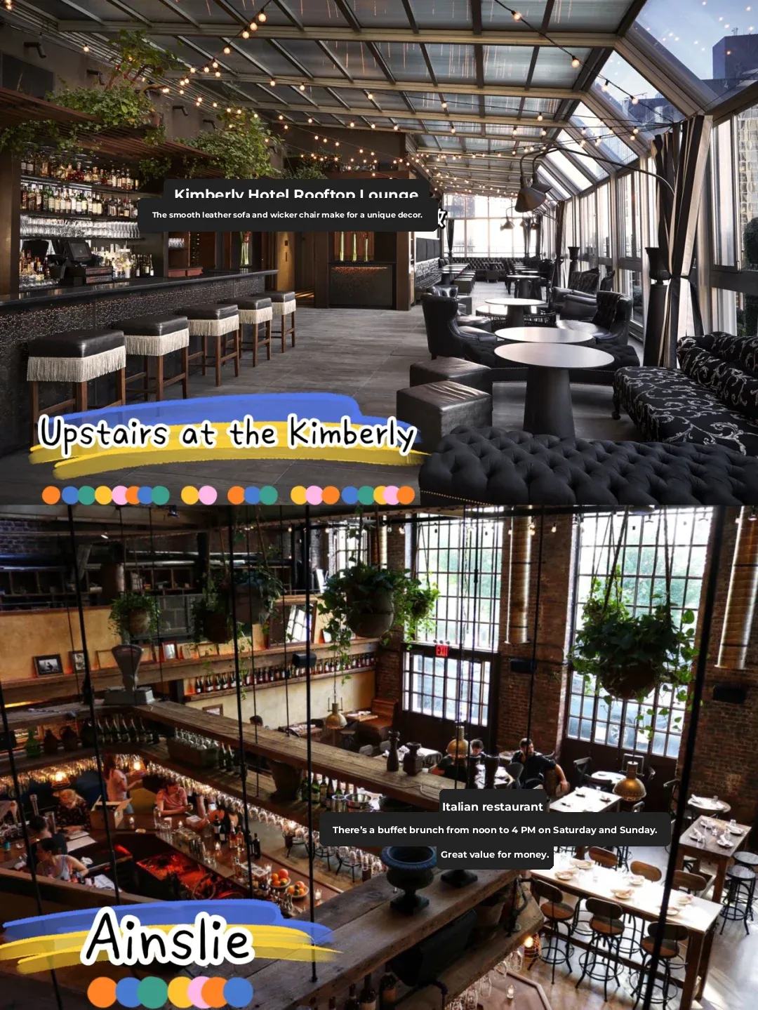 Romantic Sunset Dining 🌅 A Collection of Rooftop Restaurants in NYC